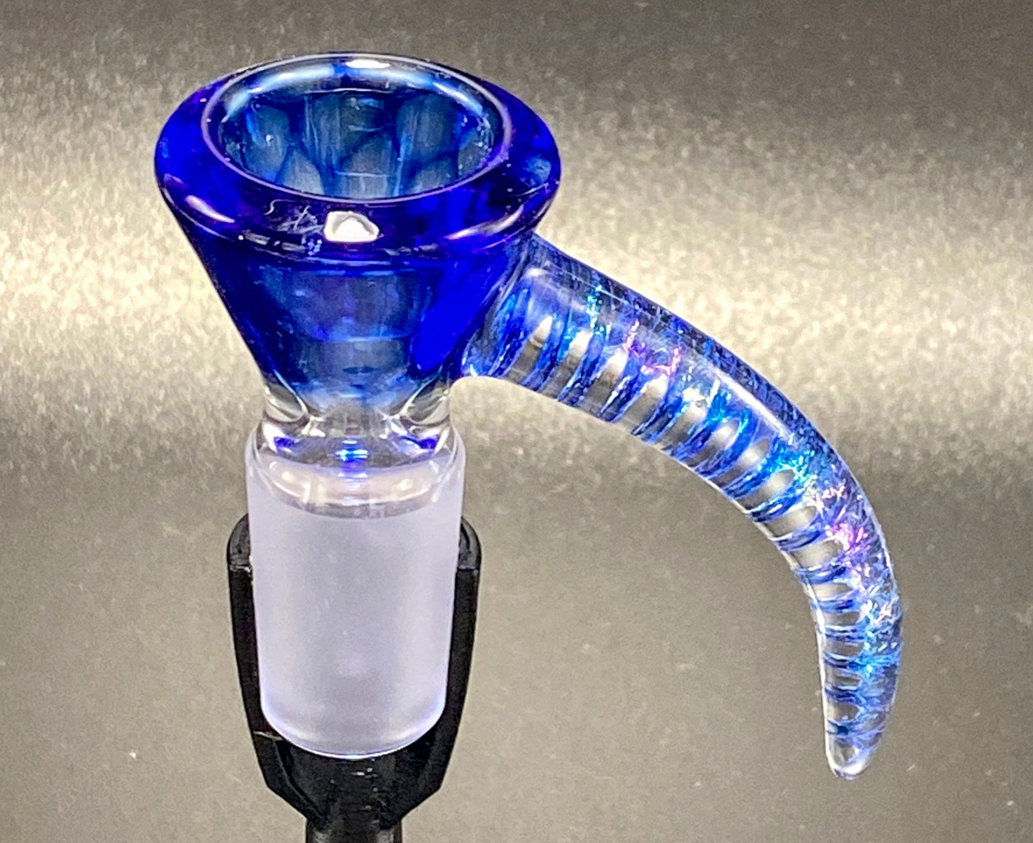 HONEYCOMB 18mm Single Hole SLIDE BY JULIO GLASS - TheSmokeyMcPotz Collection 