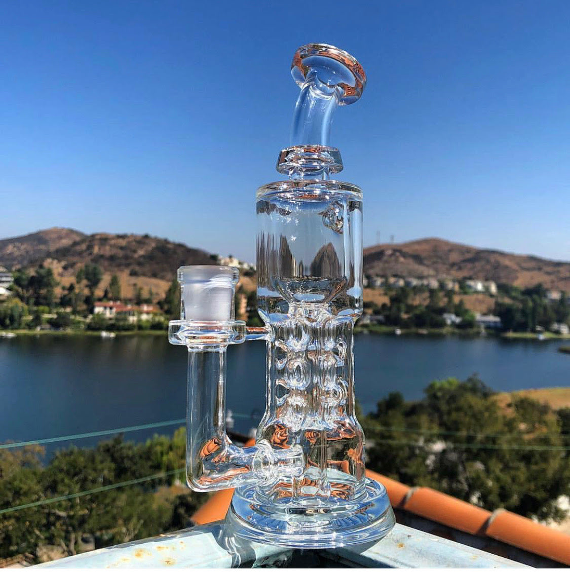 Leisure Glass Baby Jesus Incycler 14mm - TheSmokeyMcPotz Collection 