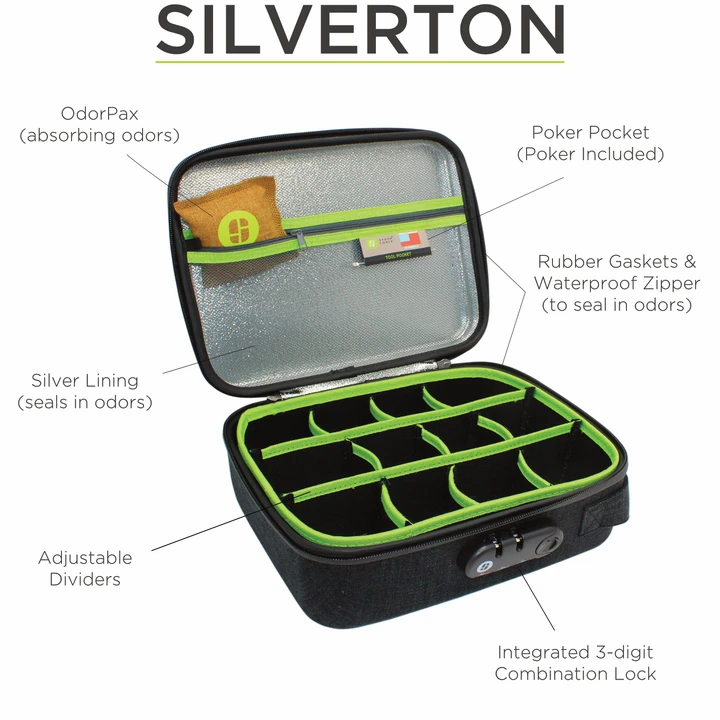 StashLogix Silverton Black LARGE - TheSmokeyMcPotz Collection 