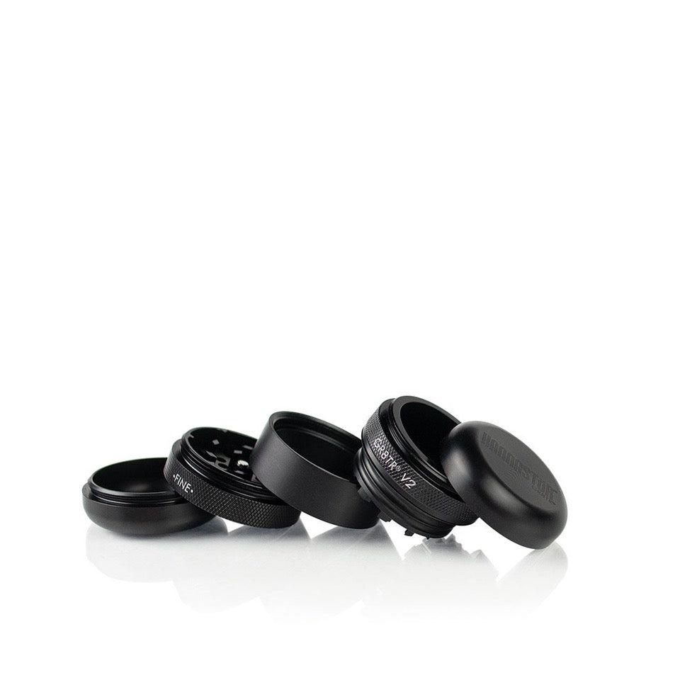 GR8TR V2 Mini Grinder - Matte Black - TheSmokeyMcPotz Collection 