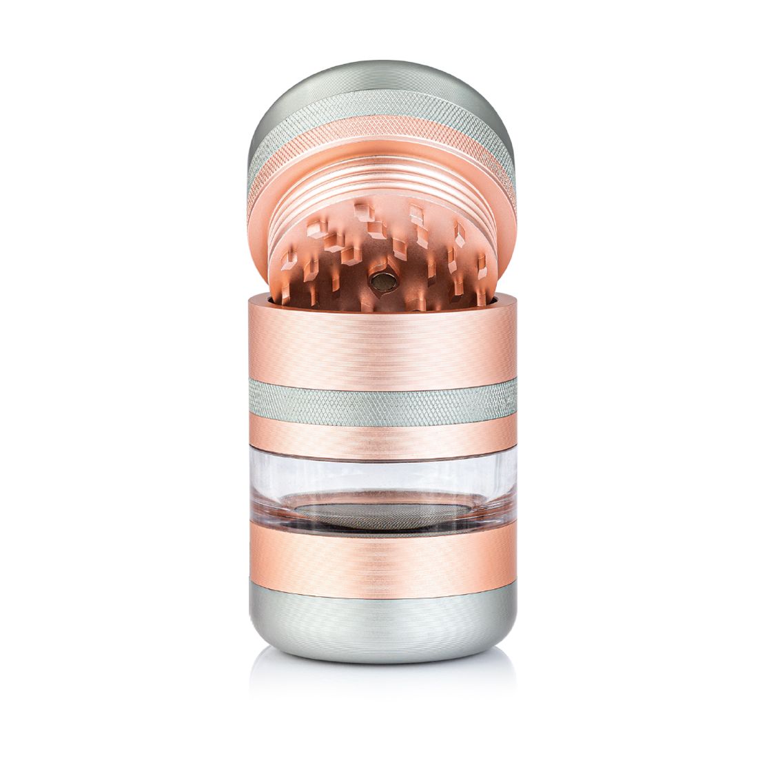 Kannastor GR8TR V2 Jar Body Grinder - Rose Gold - TheSmokeyMcPotz Collection 