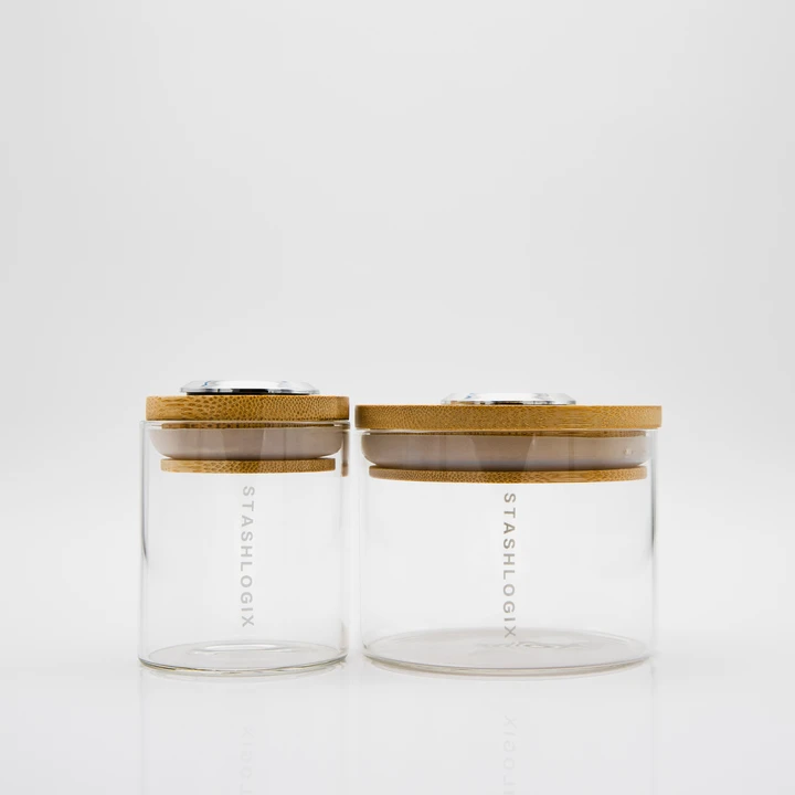 StashLogix Bamboo SmartJar LARGE - TheSmokeyMcPotz Collection 