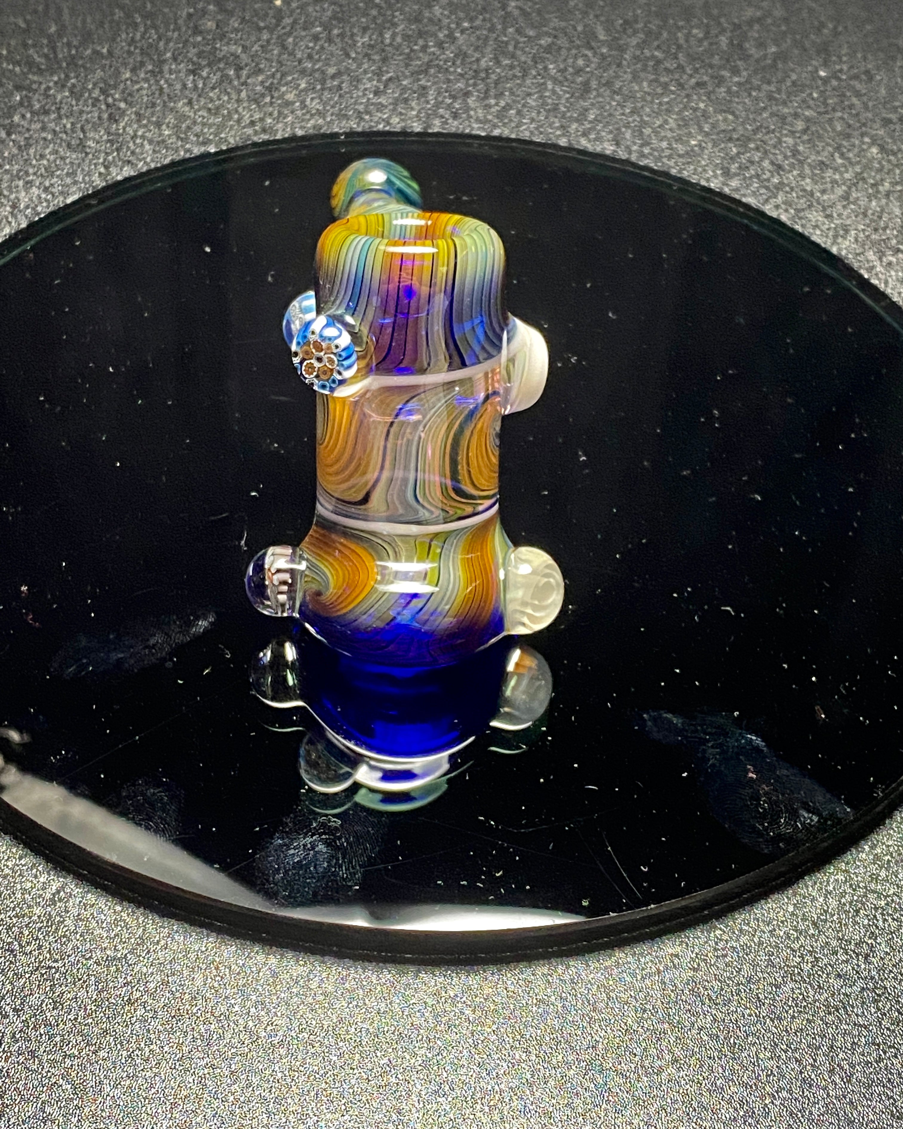 Lammi Glass Dry Pipe Fully Fumed Hammer #1 - TheSmokeyMcPotz Collection 