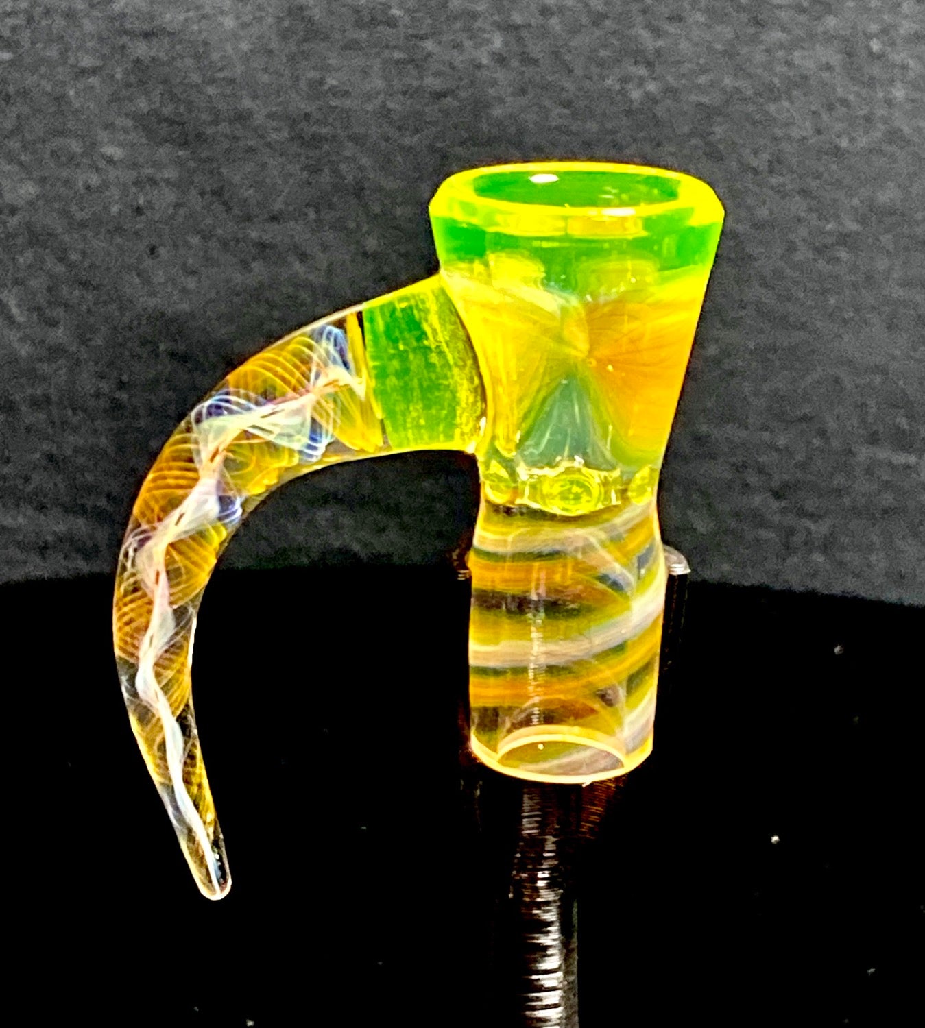 DJack Fully Worked Illuminati 18mm 4-Hole Slide - TheSmokeyMcPotz Collection 