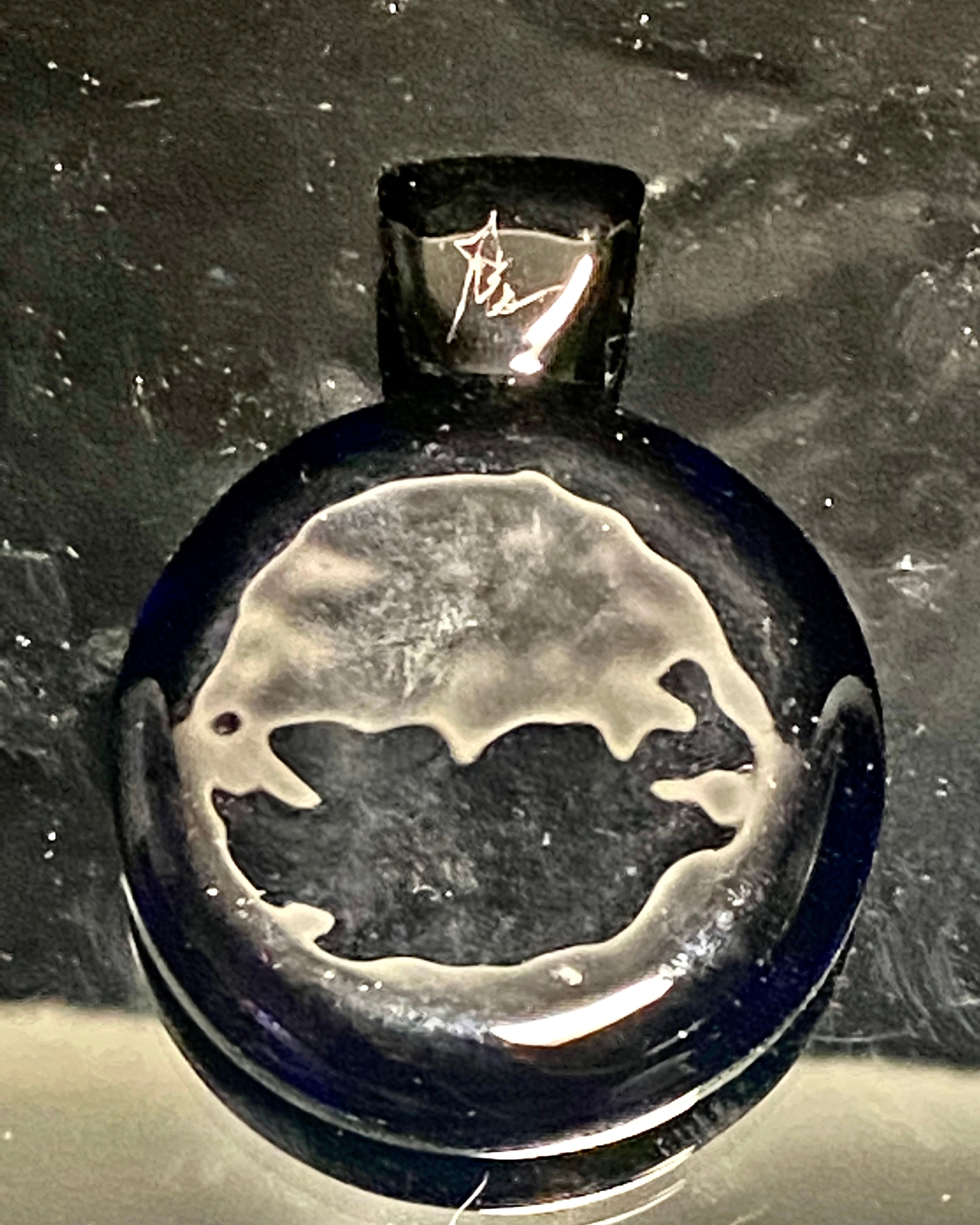 Jhanny Rise Fumed Matrix Disc Pendie w- Black Back - TheSmokeyMcPotz Collection 