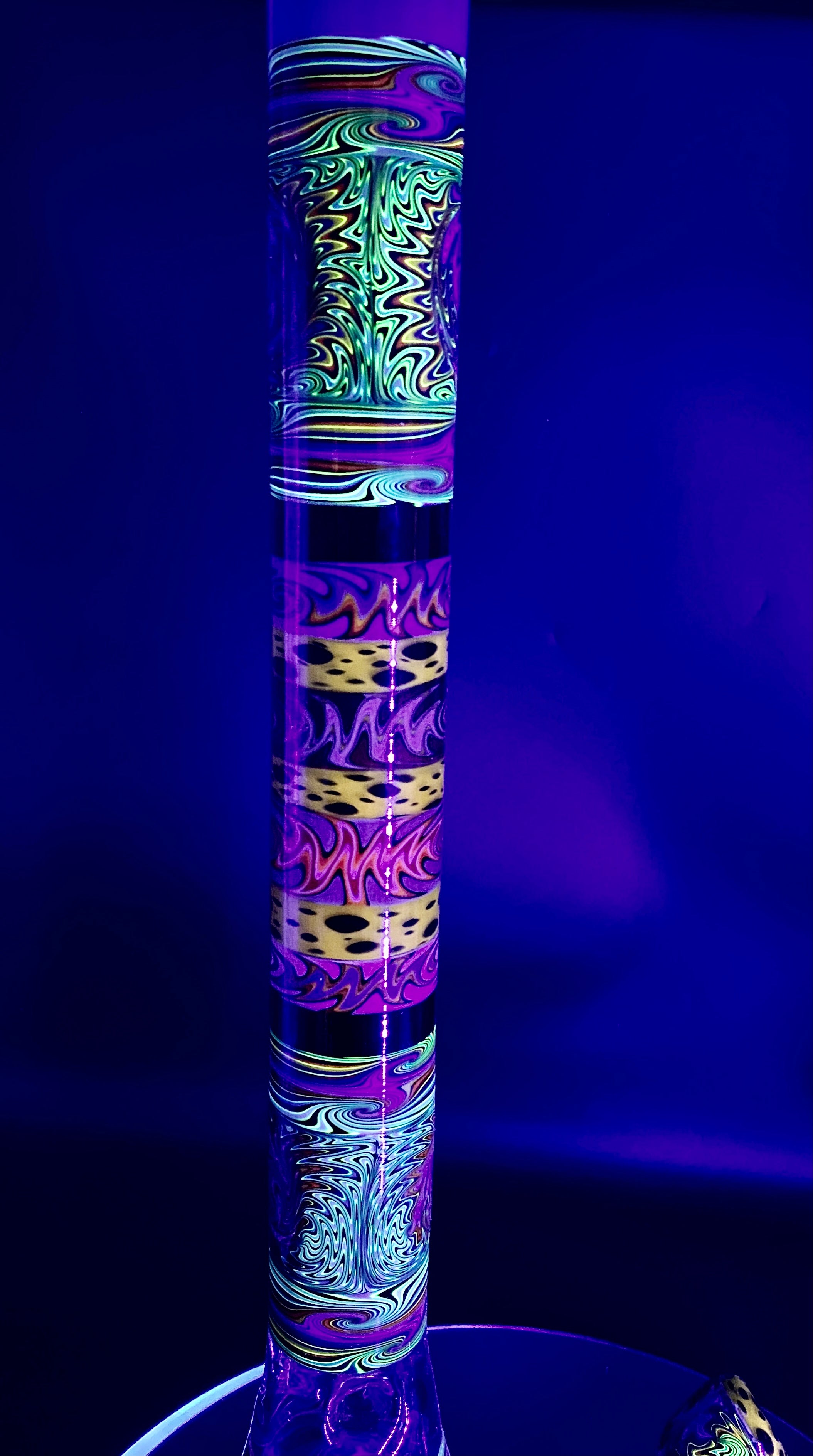 Hops x Boro Farm Fully UV Worked Beaker 27" - TheSmokeyMcPotz Collection 