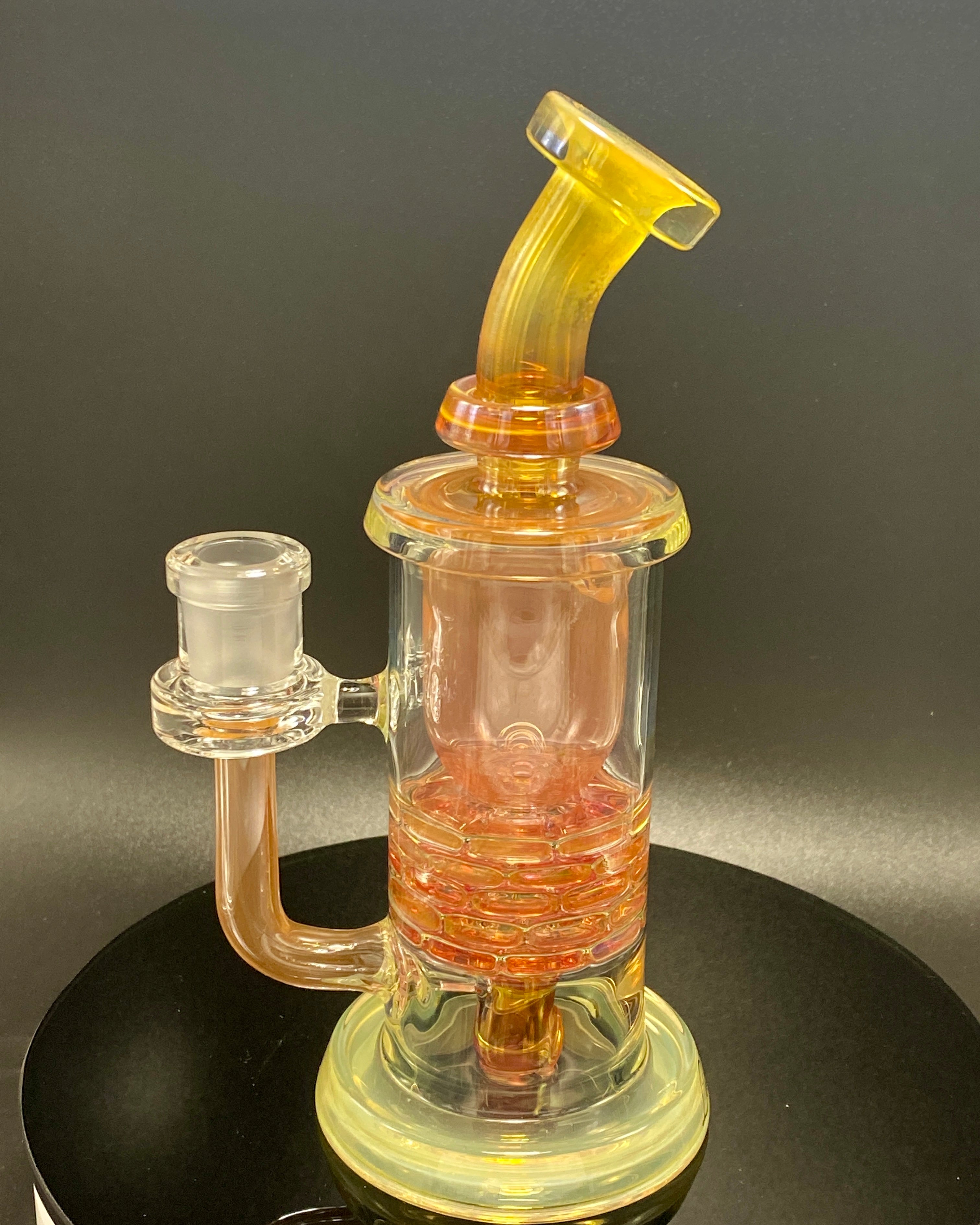 Leisure Glass Fumed Brickstack Incycler 14mm - TheSmokeyMcPotz Collection 