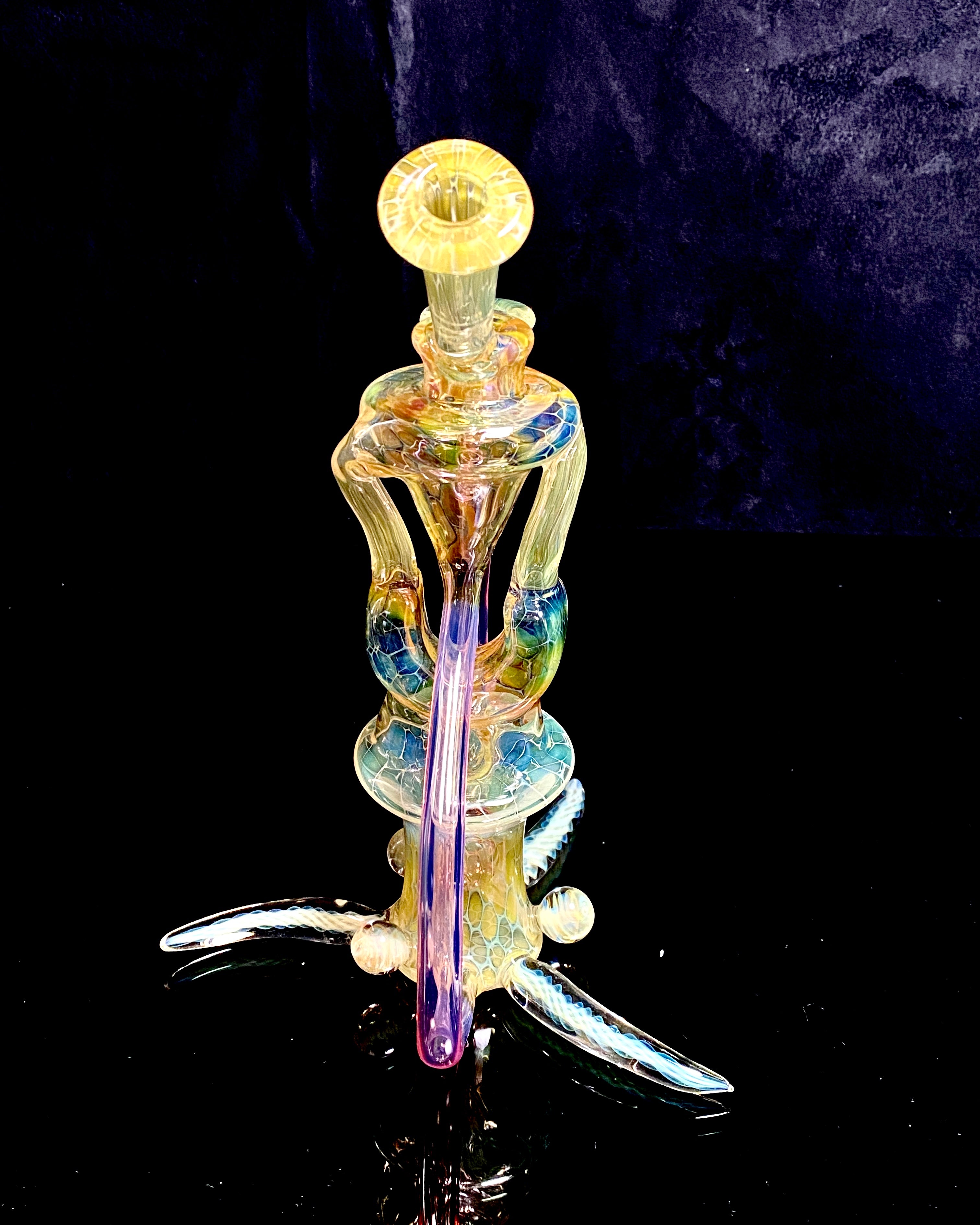 Jakers x Asthmatic Glasstastic Collab Fully Fumed Rig - TheSmokeyMcPotz Collection 