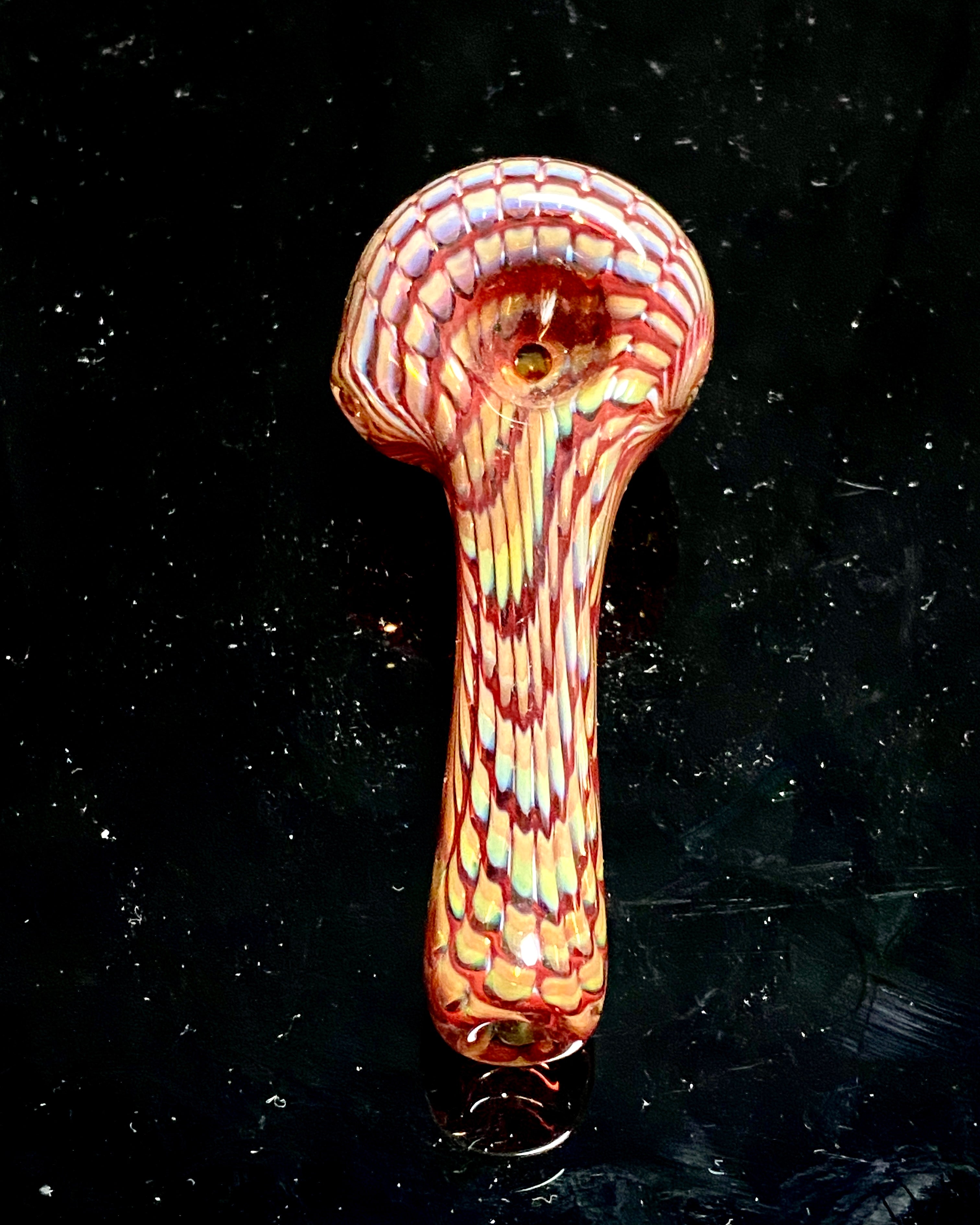 Dosh World Fumed Red Spoon - TheSmokeyMcPotz Collection 