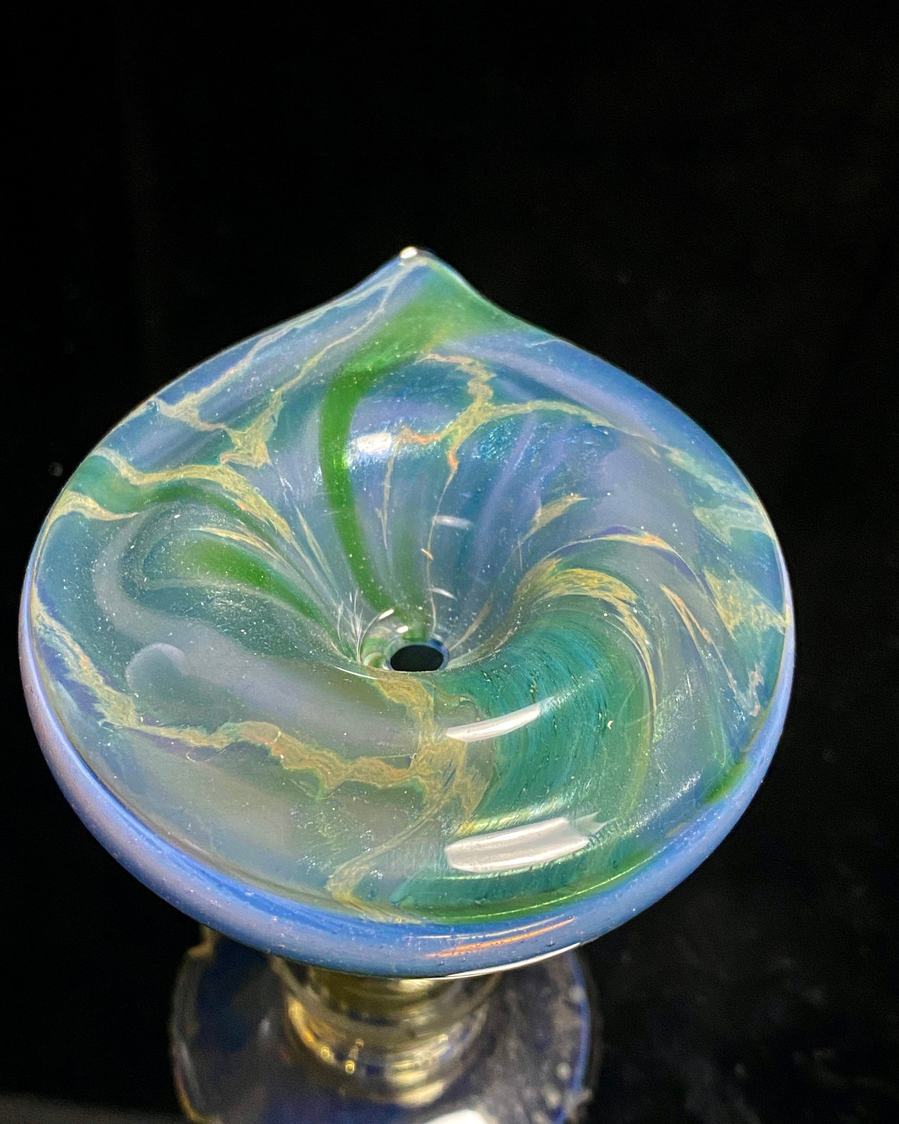 Jhanny Rise Saucer Bowl 14mm #4 - TheSmokeyMcPotz Collection 
