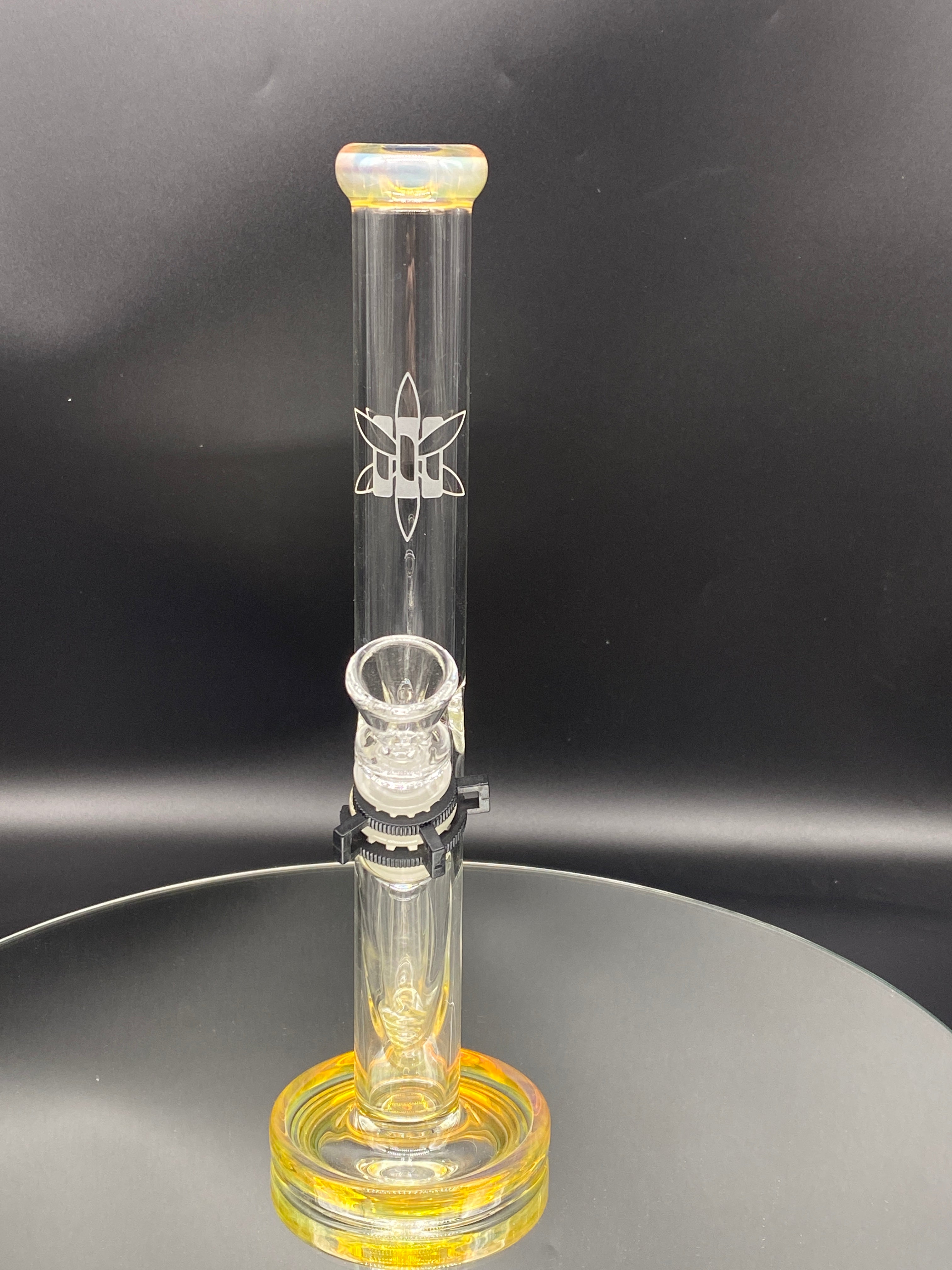 ILL Glass 12" 32x4 NS Yellow Tube - TheSmokeyMcPotz Collection 
