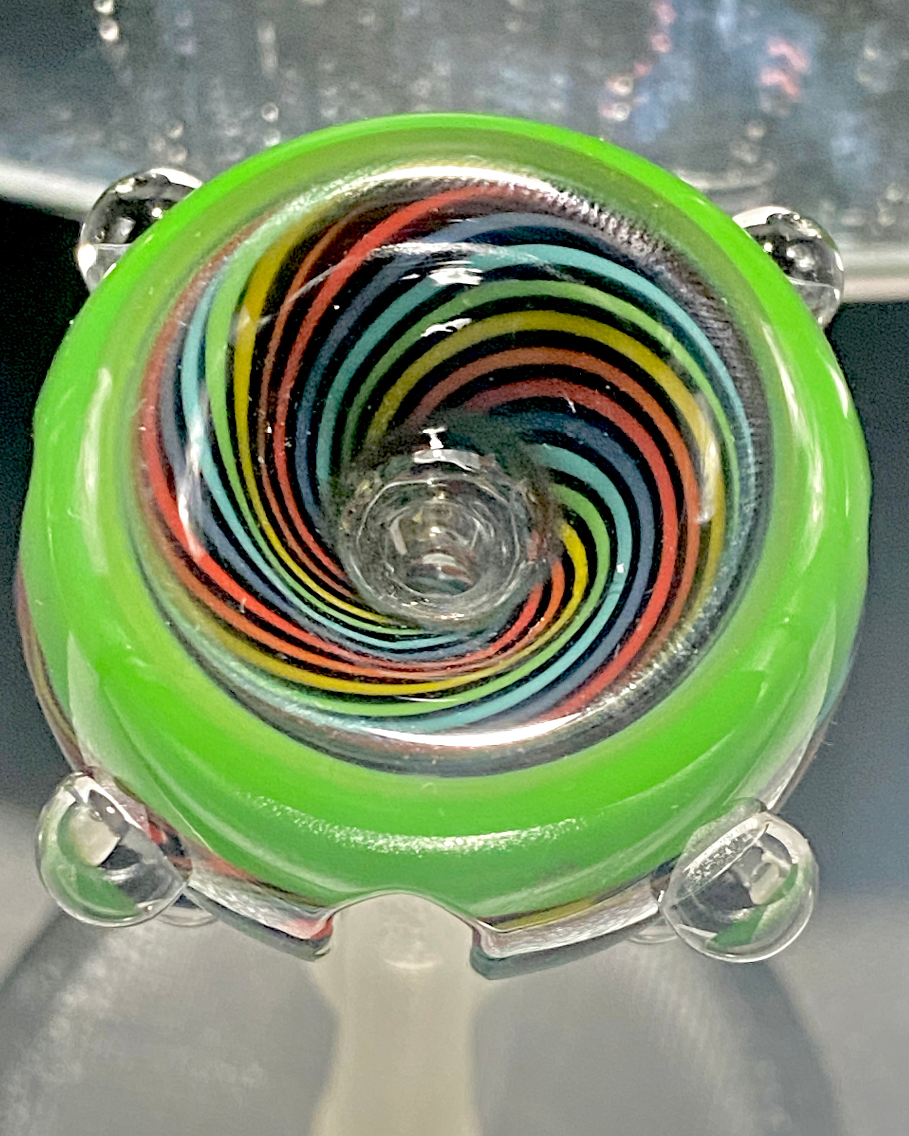 Pajay Fully Worked Carved 14mm Slide #3 - TheSmokeyMcPotz Collection 