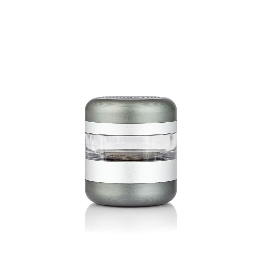 Kannastor GR8TR V2 Jar Body Grinder - Matte Silver - TheSmokeyMcPotz Collection 