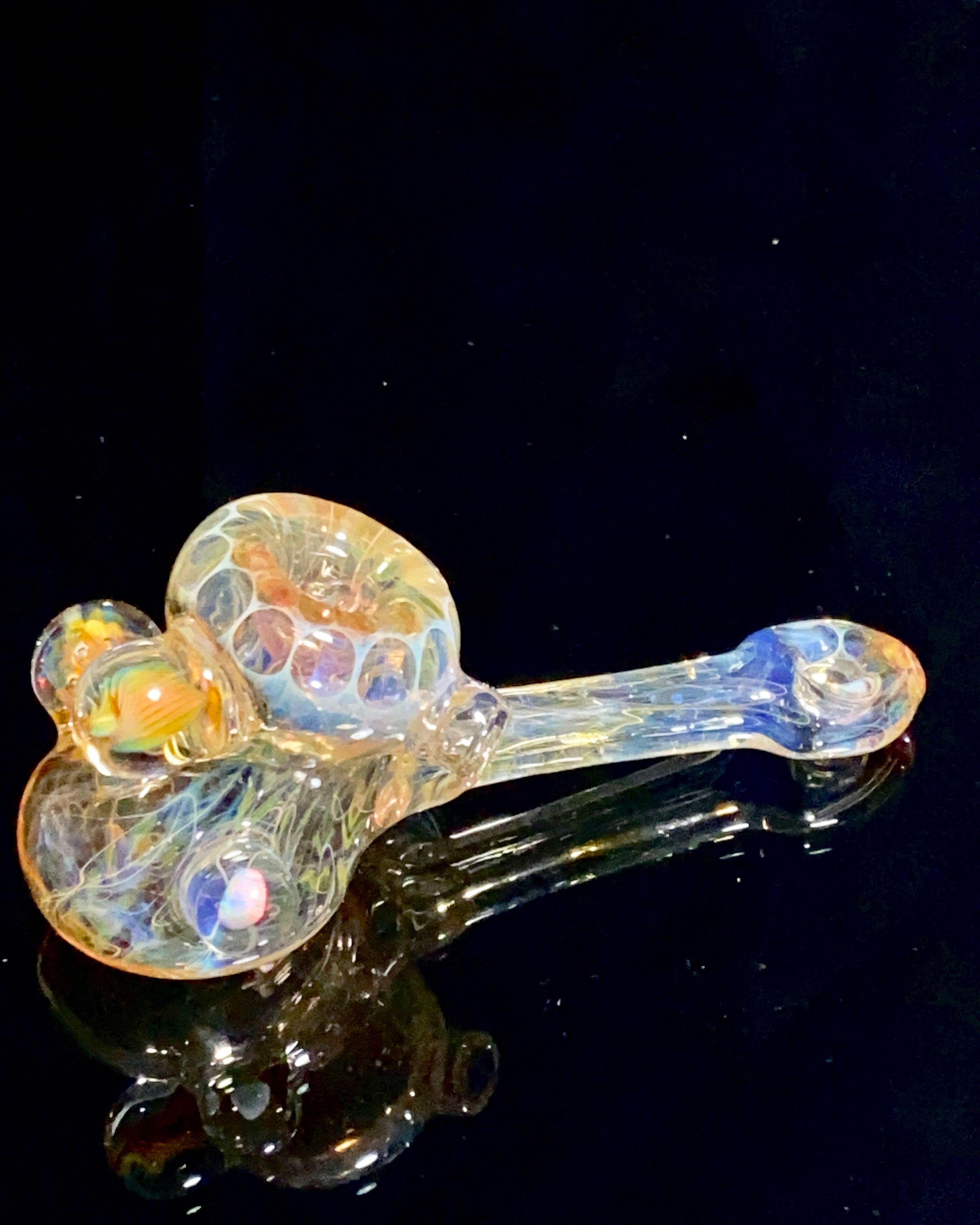 B $ Glass Fully Fumed Hammer with Marbles - TheSmokeyMcPotz Collection 