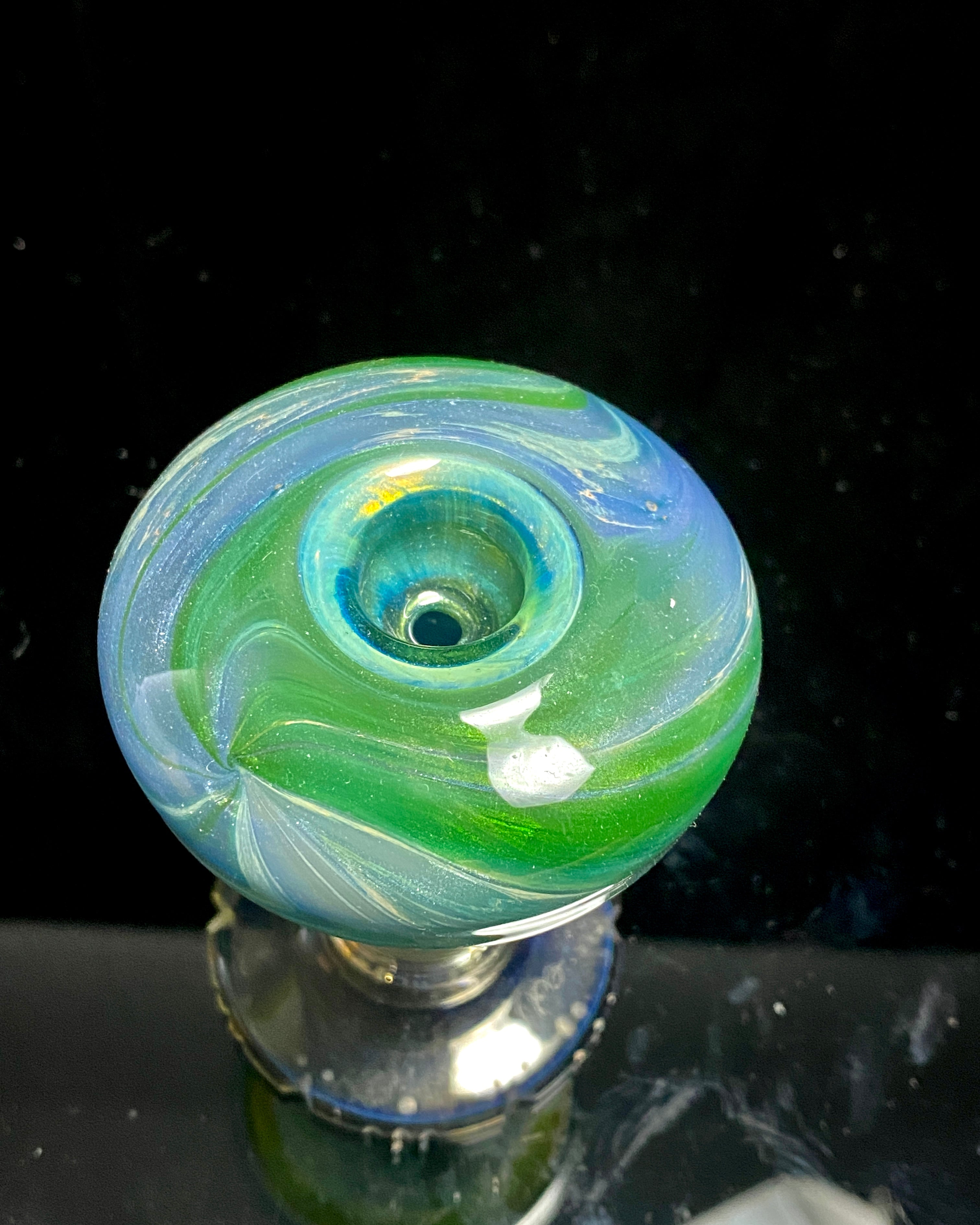 Jhanny Rise Saucer Bowl 14mm #1 - TheSmokeyMcPotz Collection 