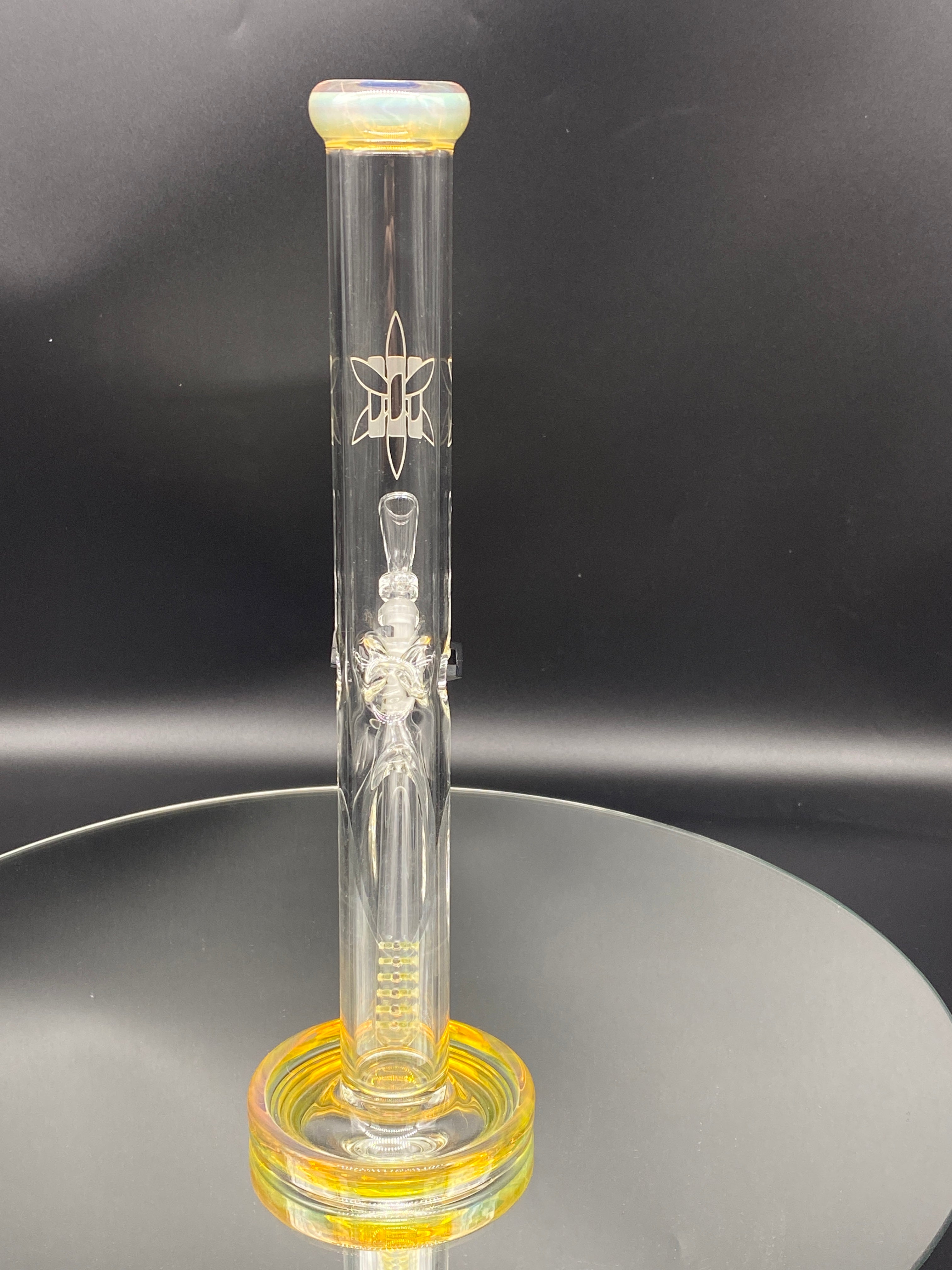 ILL Glass 12" 32x4 NS Yellow Tube - TheSmokeyMcPotz Collection 