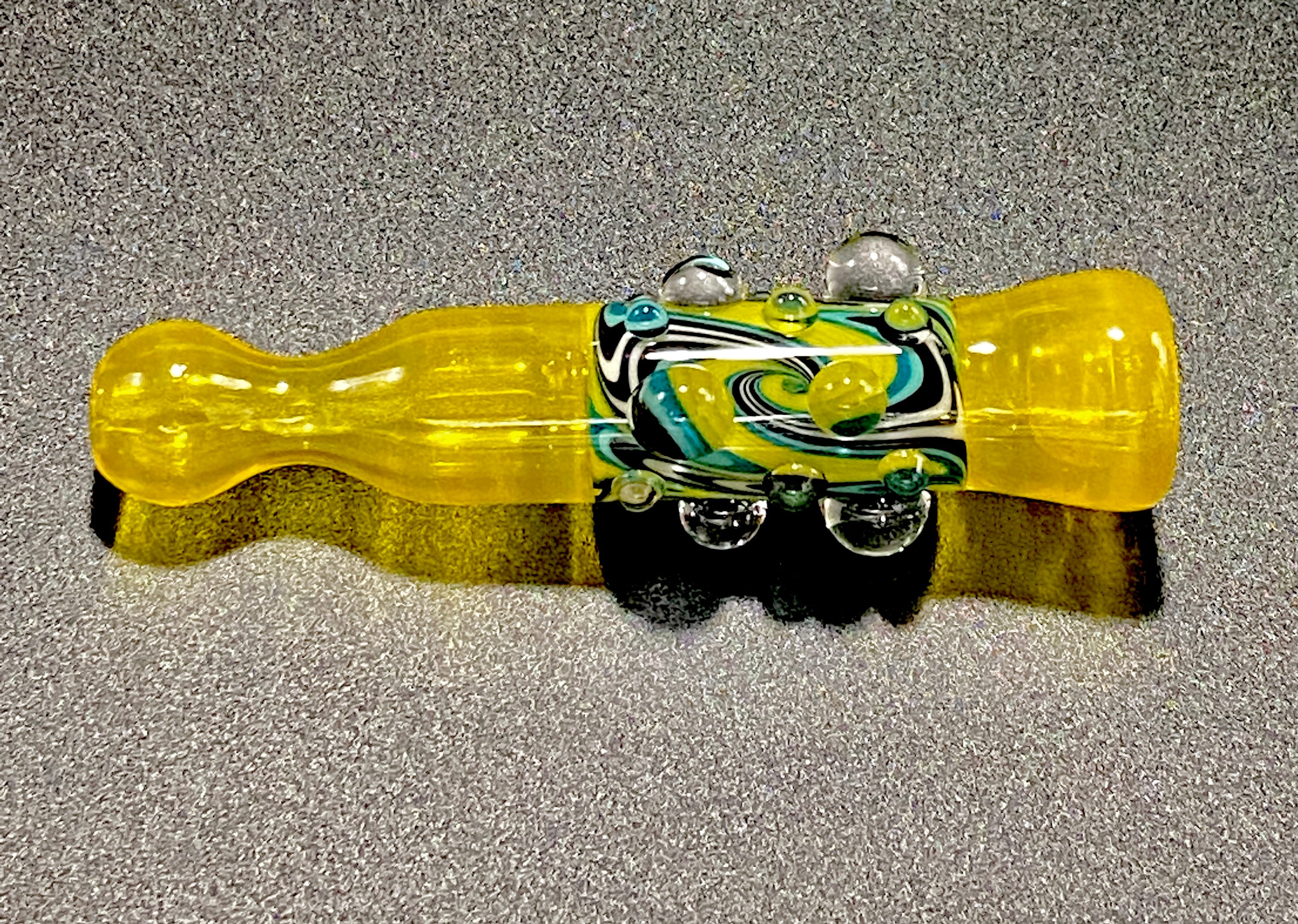 Pajay Worked Chillum Yellow - TheSmokeyMcPotz Collection 