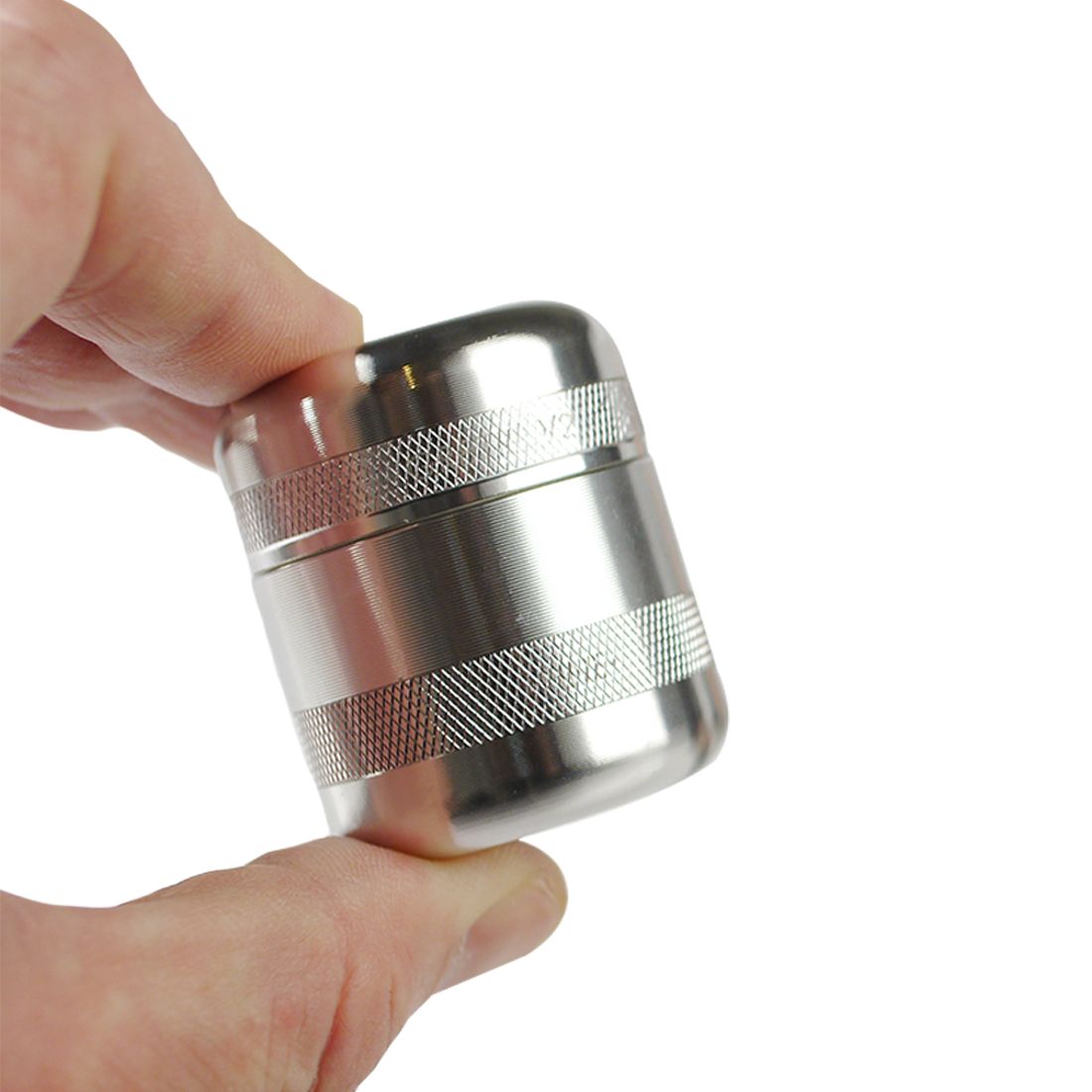 GR8TR V2 Mini Grinder - Silver - TheSmokeyMcPotz Collection 