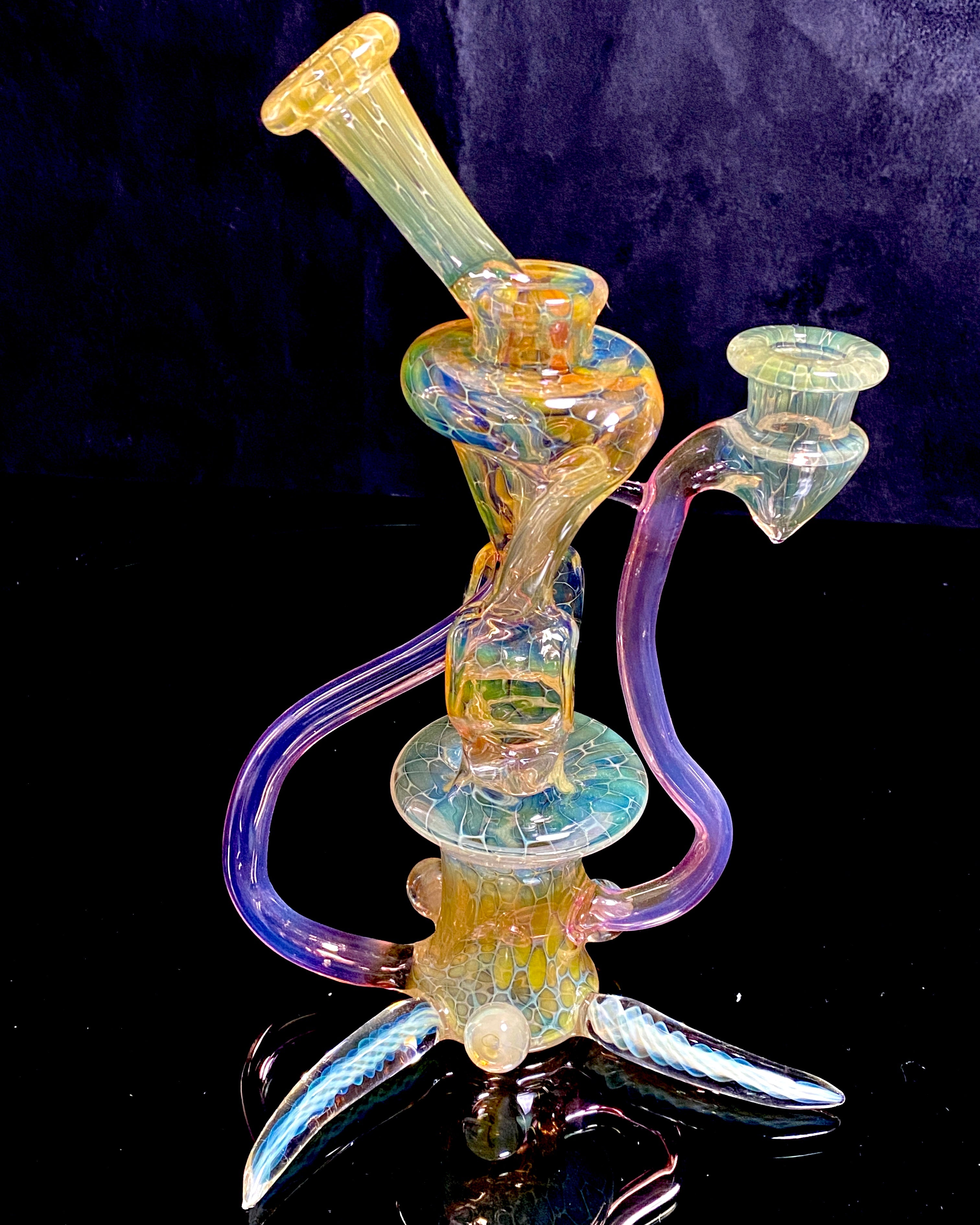 Jakers x Asthmatic Glasstastic Collab Fully Fumed Rig - TheSmokeyMcPotz Collection 
