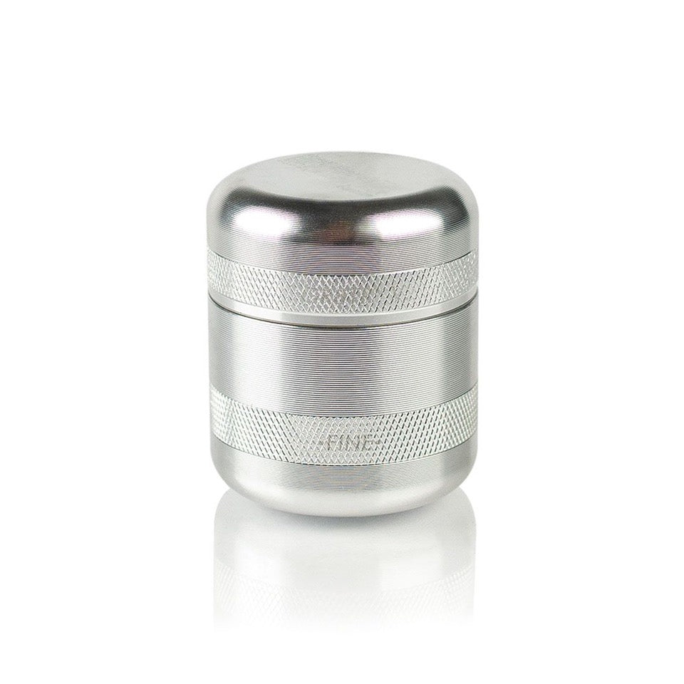 GR8TR V2 Mini Grinder - Silver - TheSmokeyMcPotz Collection 