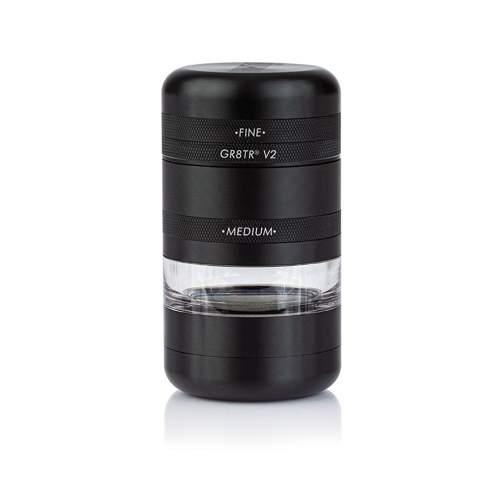 Kannastor GR8TR V2 Jar Body Grinder - Matte Black - TheSmokeyMcPotz Collection 