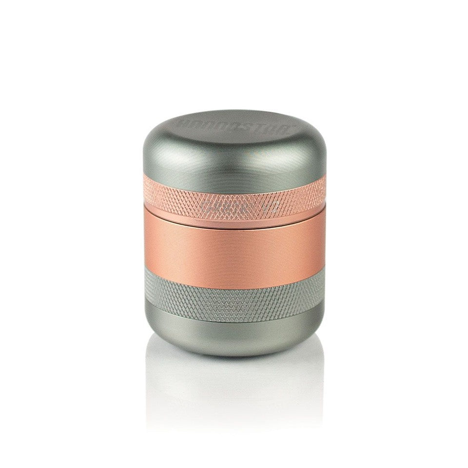 GR8TR V2 Mini Grinder - Rose Gold - TheSmokeyMcPotz Collection 