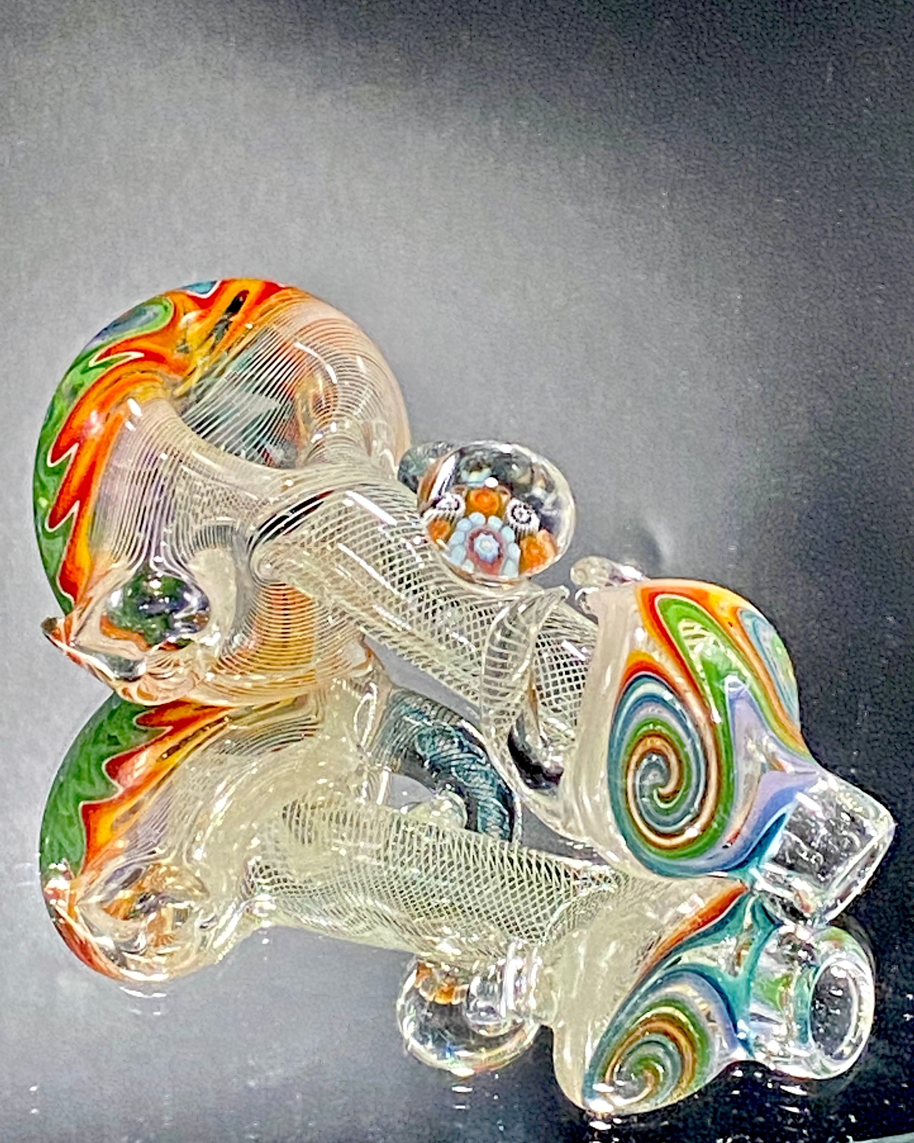 Global Glassworks Heady AF UV Spoon Rainbow Multi-Color - TheSmokeyMcPotz Collection 