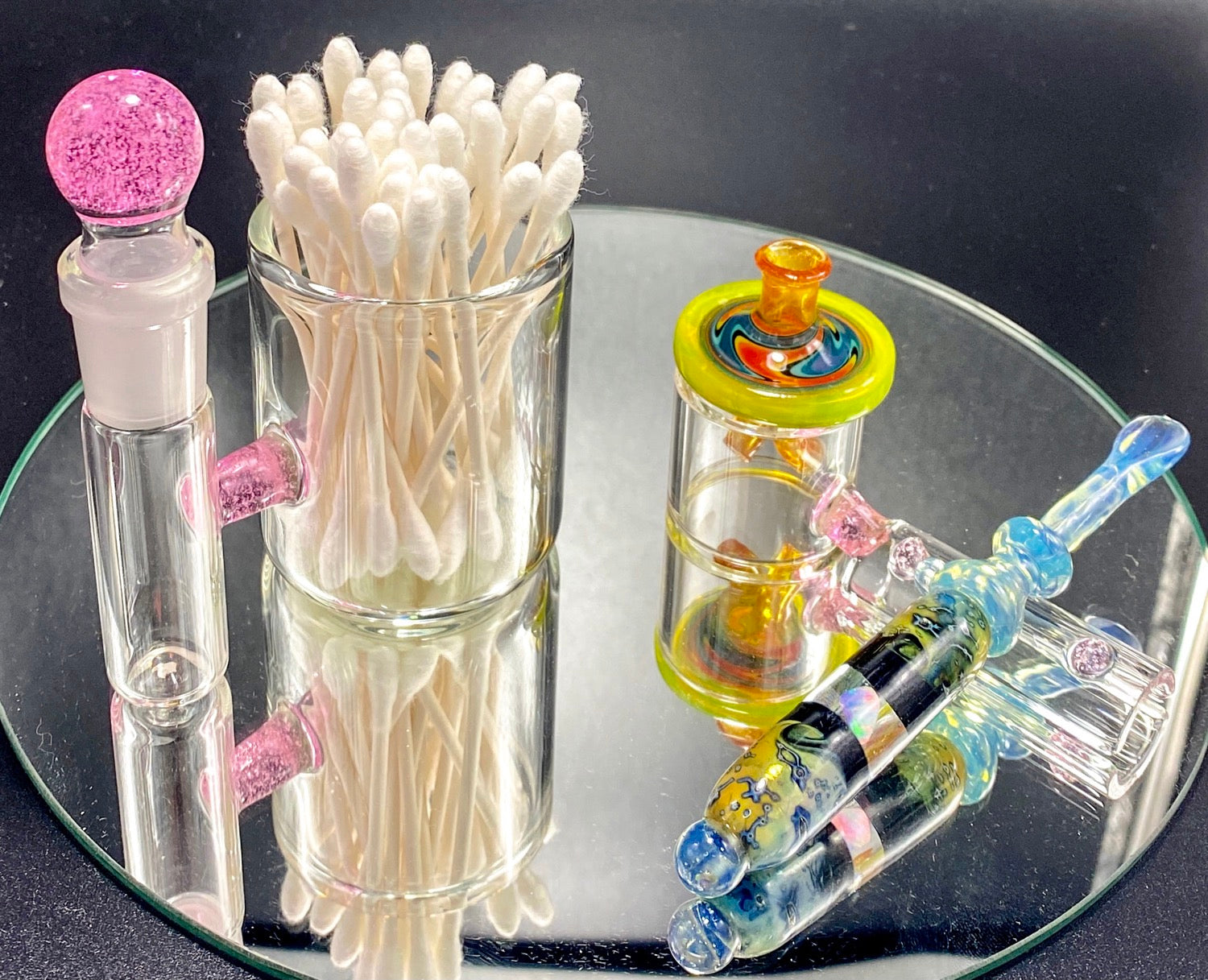 Solid State Concepts CFL Serum (Yellow to Pink) Dab Set - TheSmokeyMcPotz Collection 