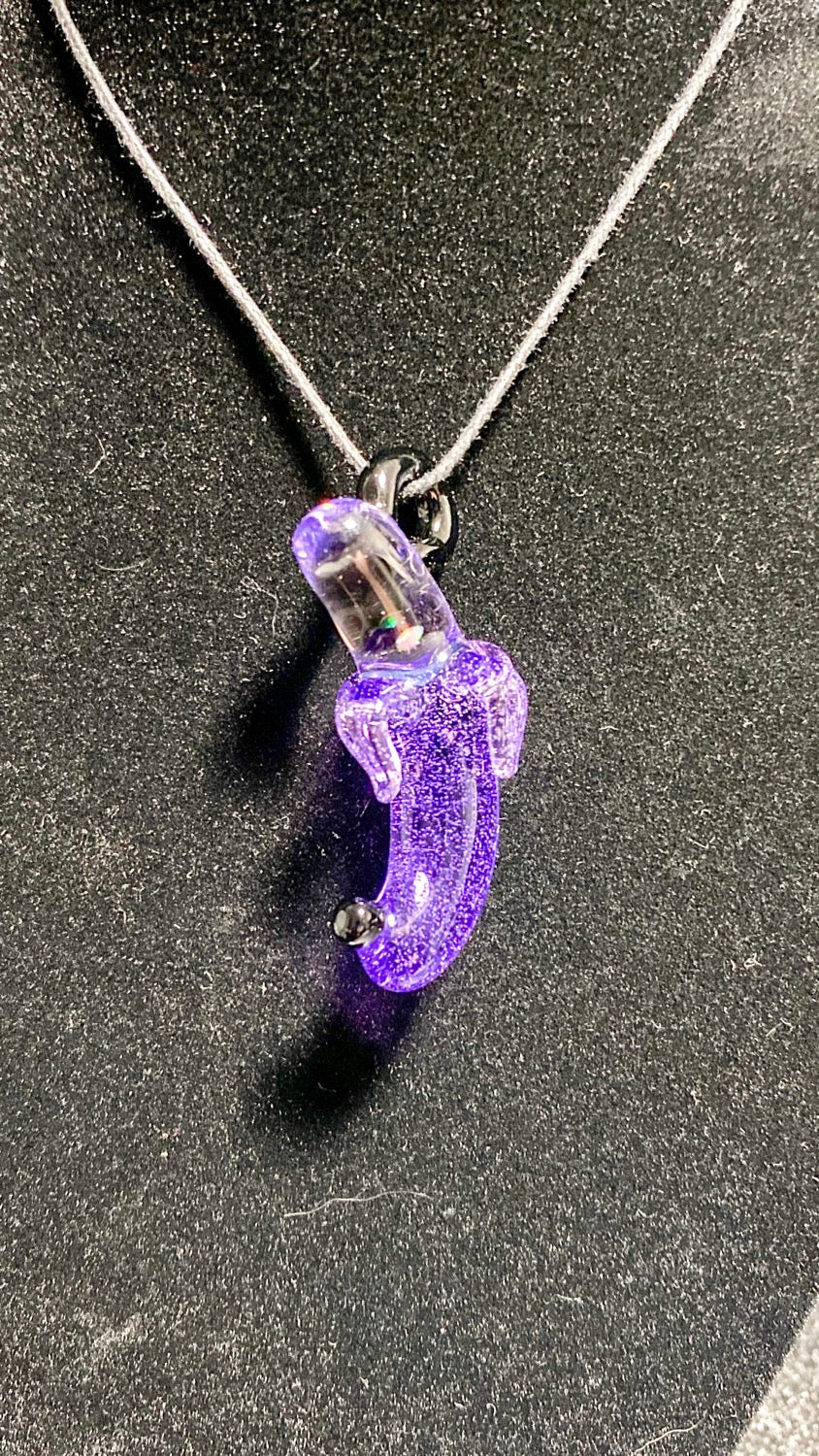Dippy Glass Purple Lollipop Pendie - TheSmokeyMcPotz Collection 