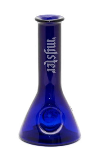 Myster Beaker Bowl - Glass Pipe (Cobalt Blue) - TheSmokeyMcPotz Collection 