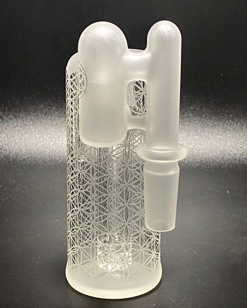 Seed of Life 14mm Sacred-G Ash Catcher - TheSmokeyMcPotz Collection 