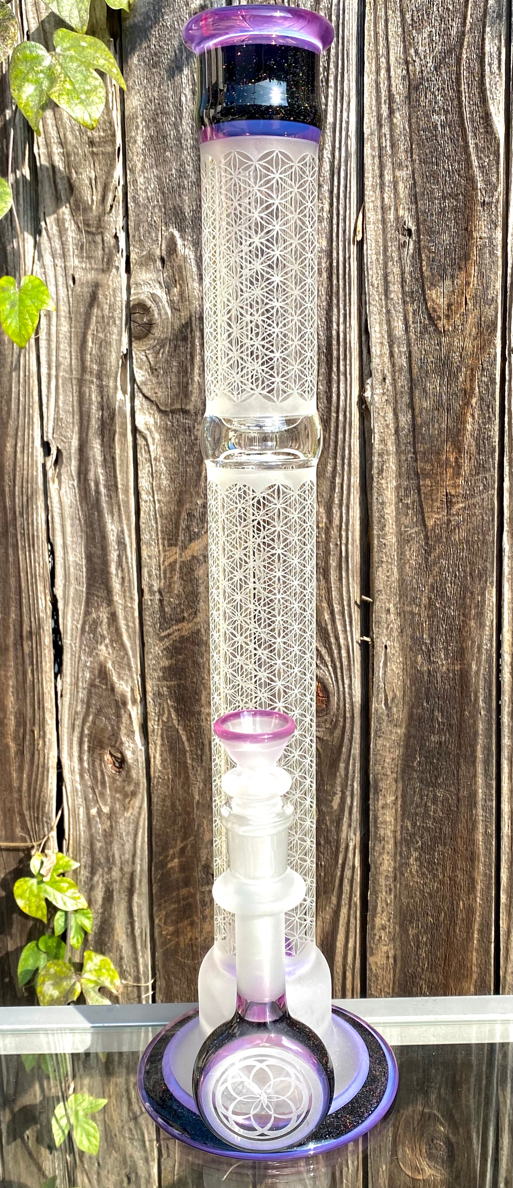 Seed of Life (SOL) Custom Royal Jelly & Crushed Opal Worked Sacred-G SoL-45 Lace-Sphere w/ Matching Dry Catch