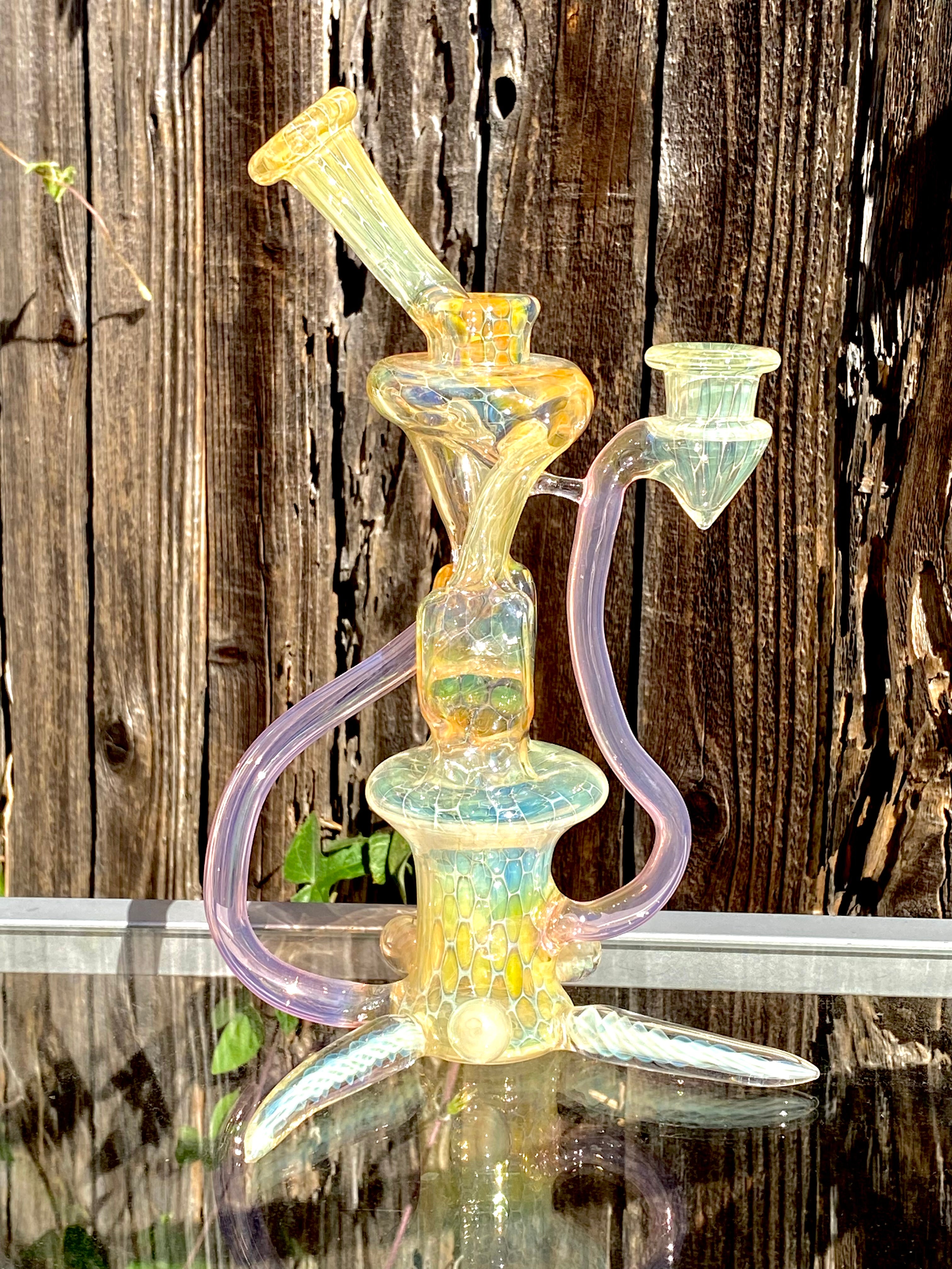 Jakers x Asthmatic Glasstastic Collab Double Uptake Fully Fumed Rig