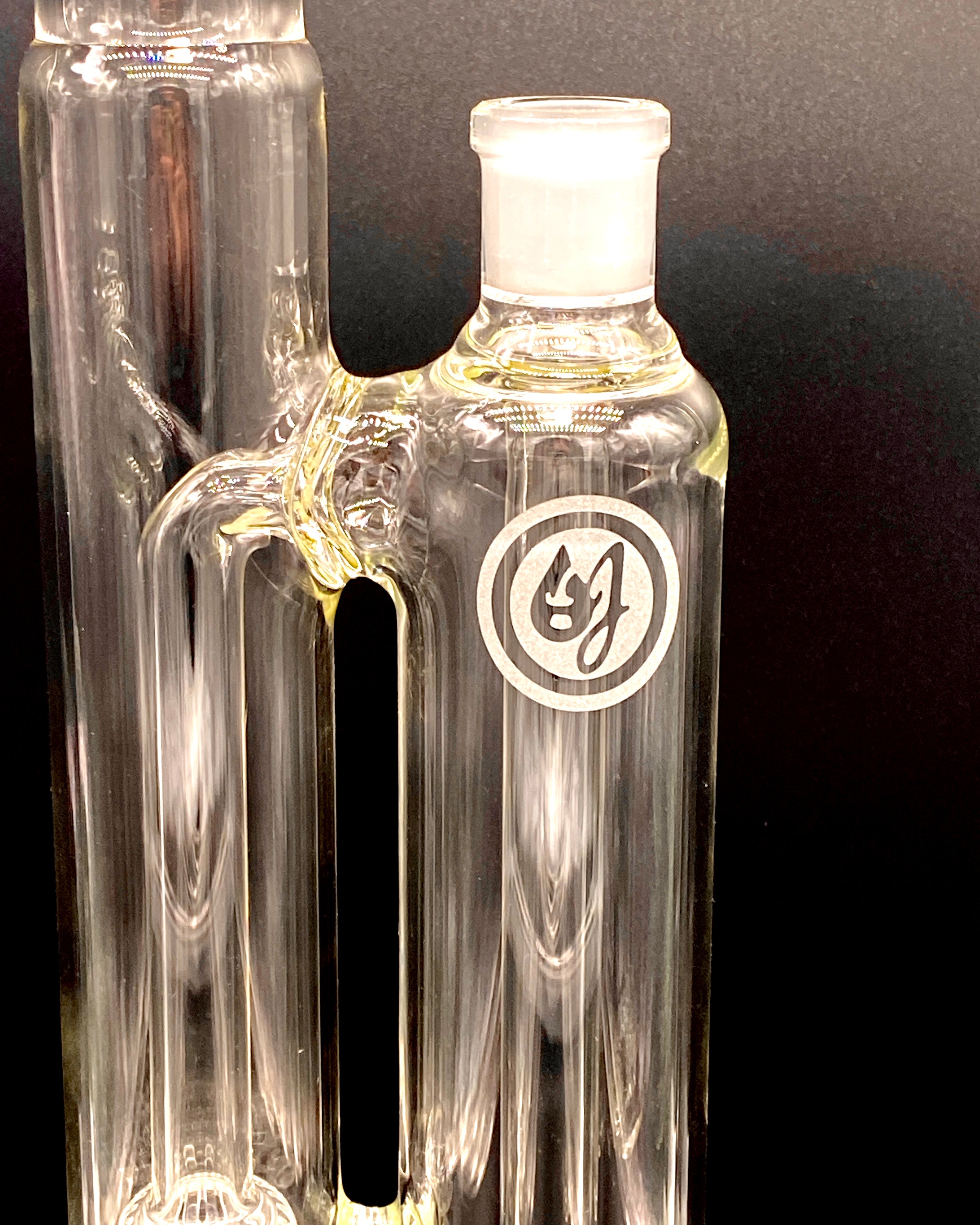 OJ Flame Large Double Bubbler - TheSmokeyMcPotz Collection 
