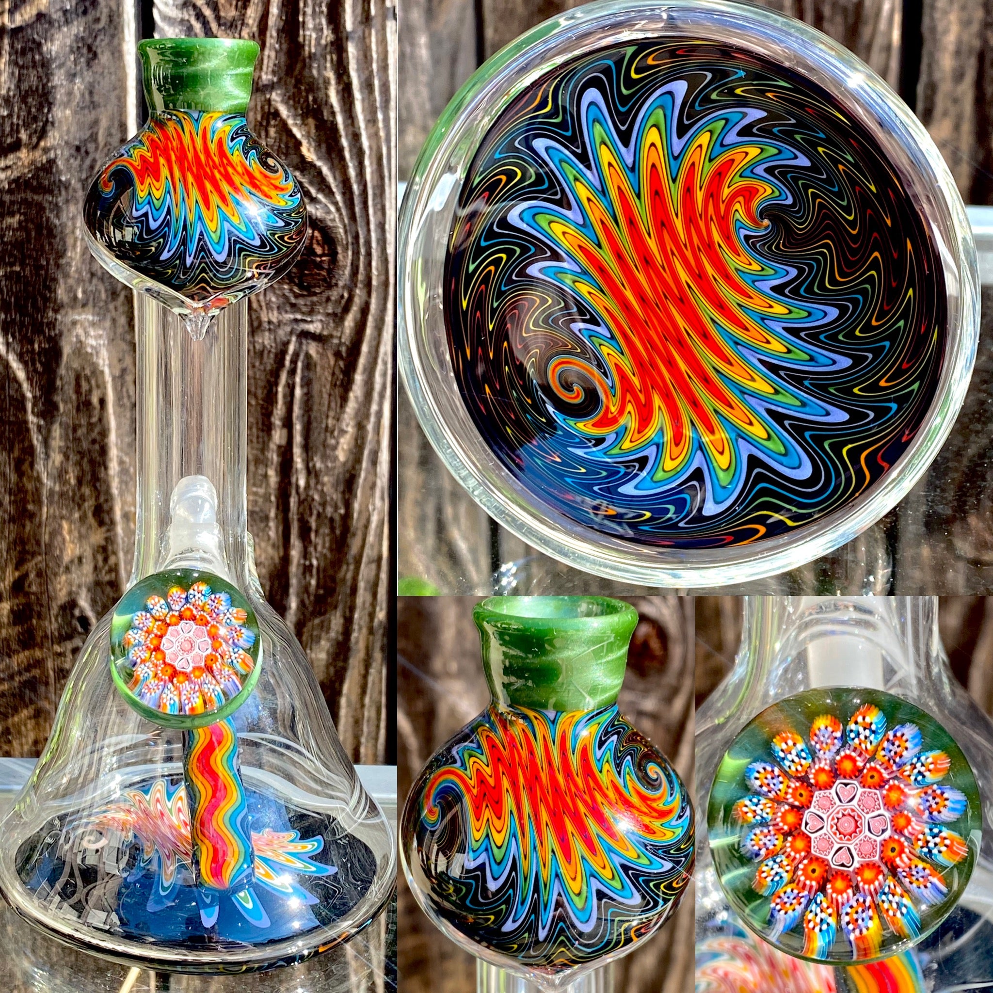 Ben Birney 10mm Rainbow Wig Wag Banger Hanger