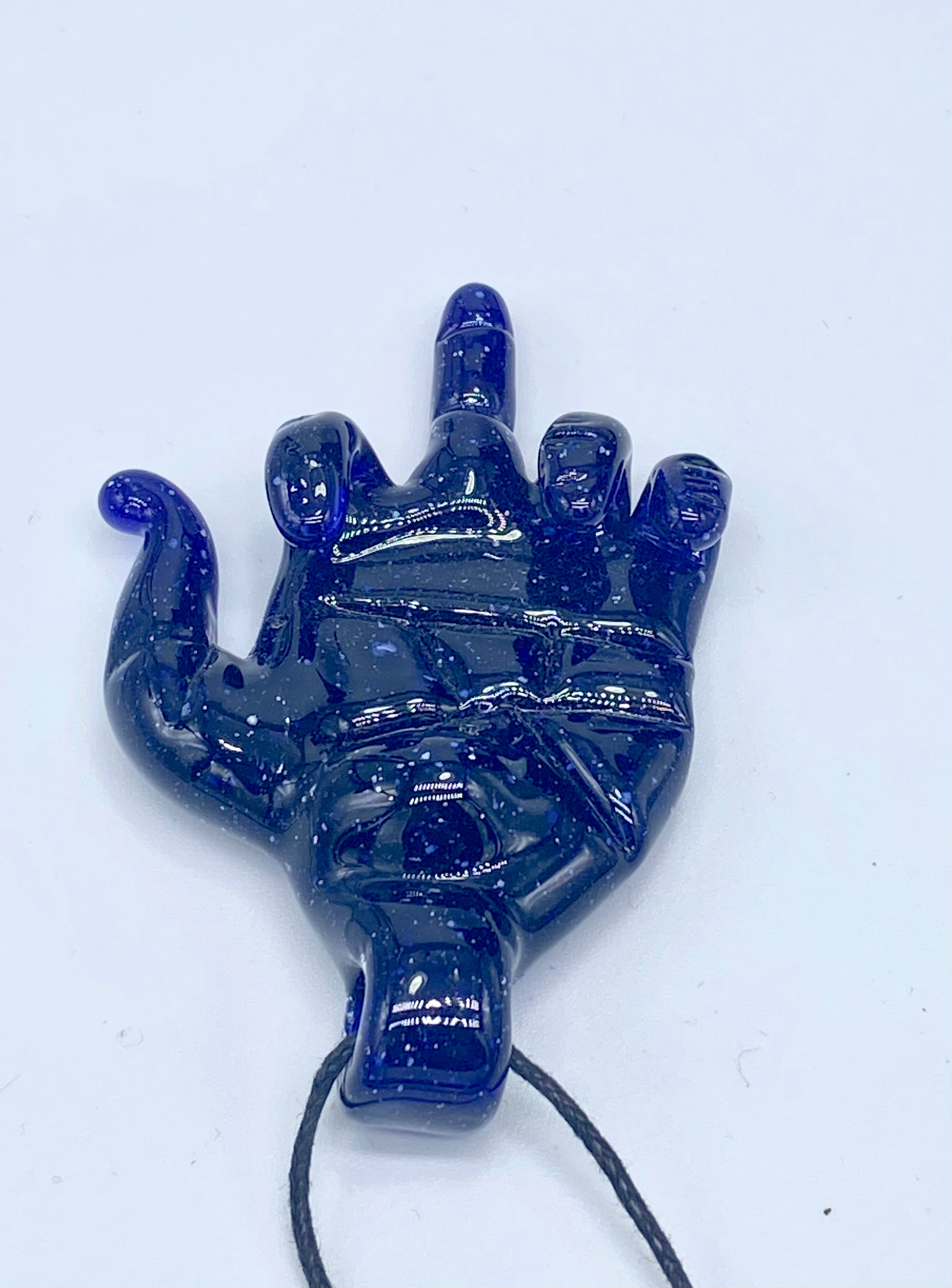 Eka Glass “Ur #1” Blue Blizzard Pendie