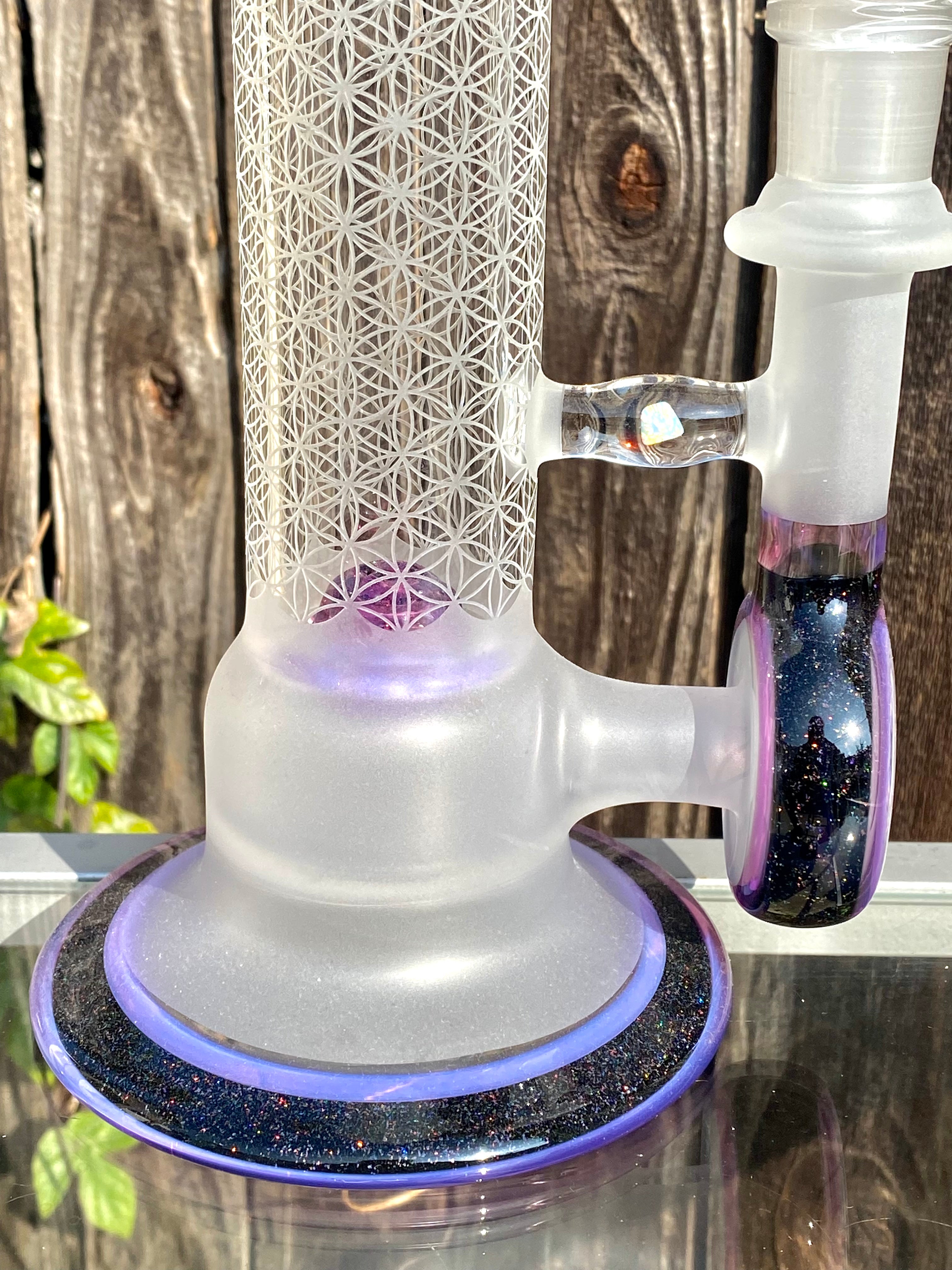 Seed of Life (SOL) Custom Royal Jelly & Crushed Opal Worked Sacred-G SoL-45 Lace-Sphere w/ Matching Dry Catch