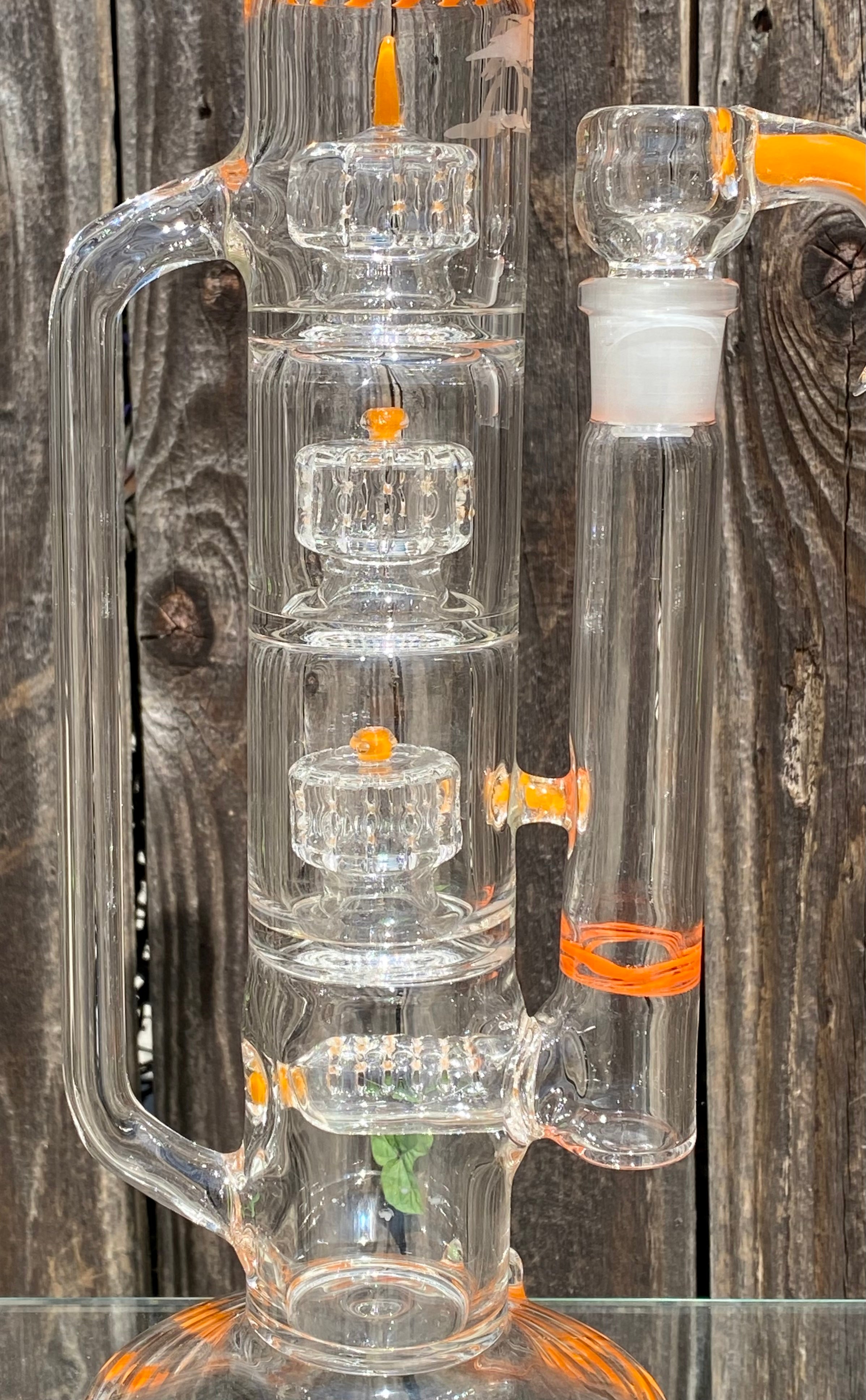 2nd Quality 5_3lements Glass 1st & Only Grid to Triple Recycler Orange Chello