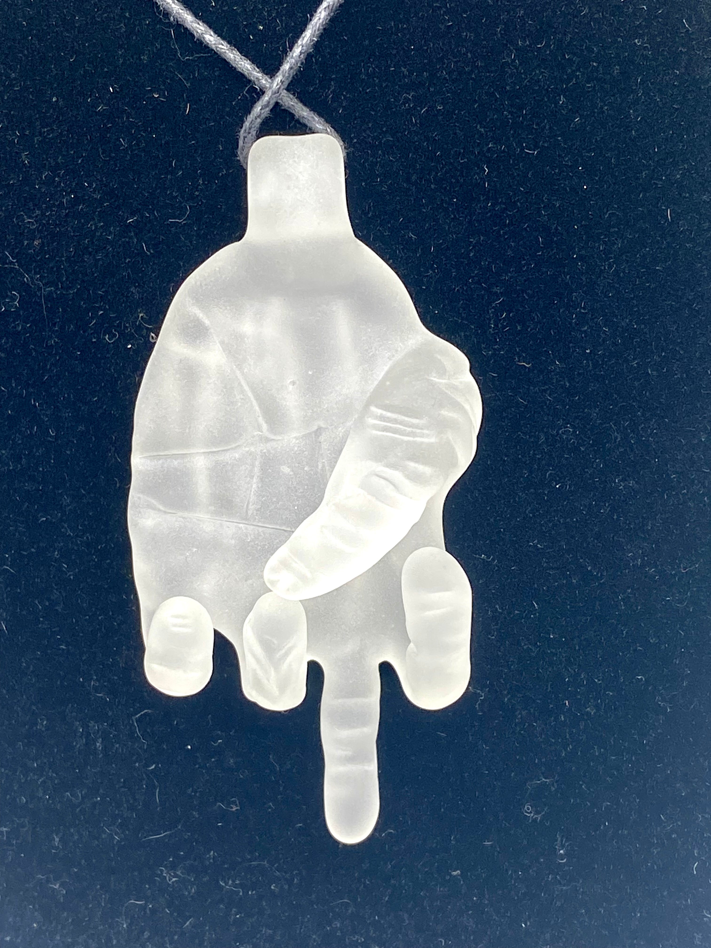Eka Glass “Ur #1” Sandblasted Pendie
