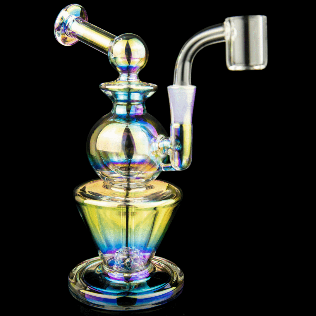 MJ Arsenal Gemini Mini Dab Rig (Orbital Series) LE (Iriedescent) - TheSmokeyMcPotz Collection 