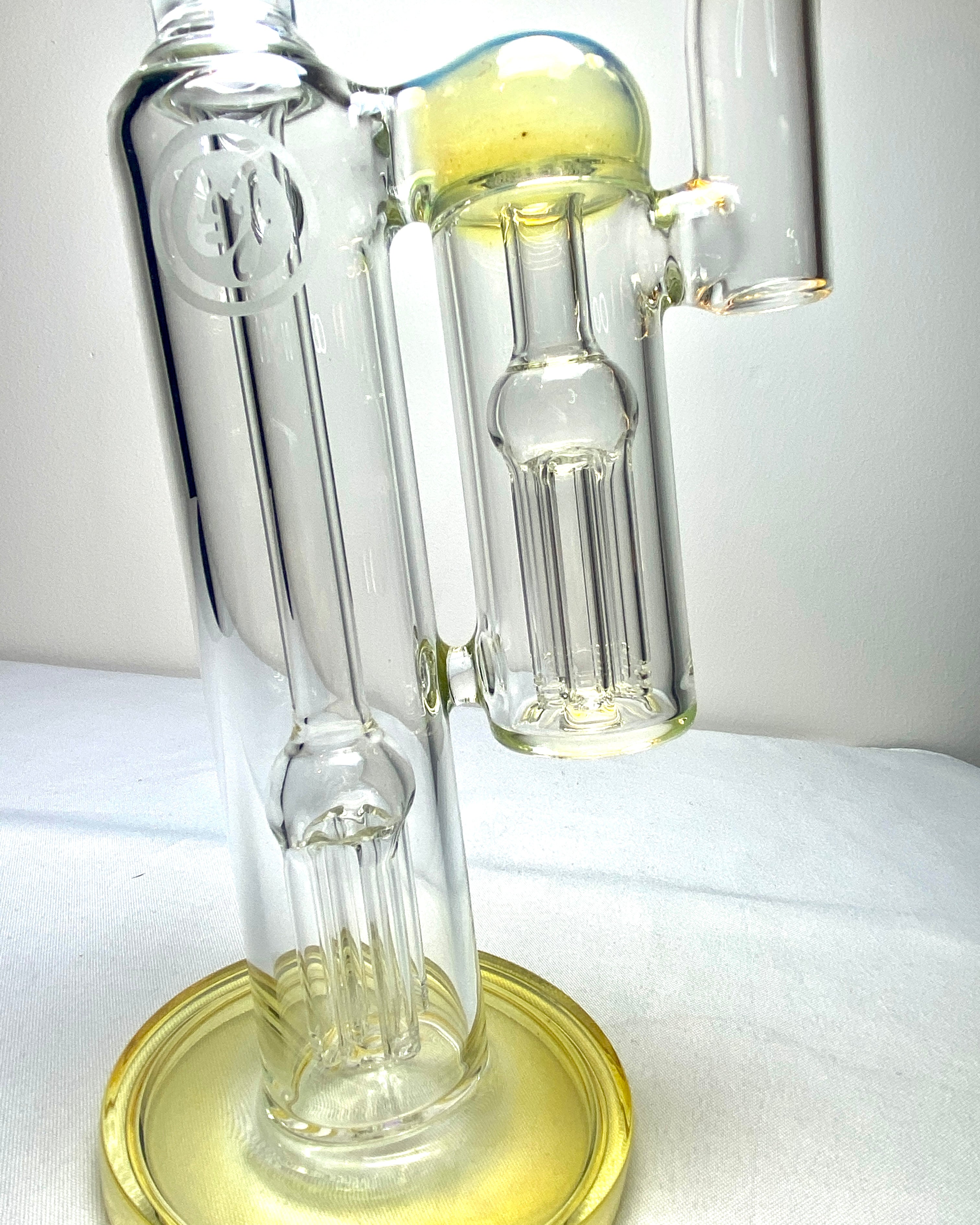 OJ Flame Fumed 4-Arm Double Bubbler - TheSmokeyMcPotz Collection 