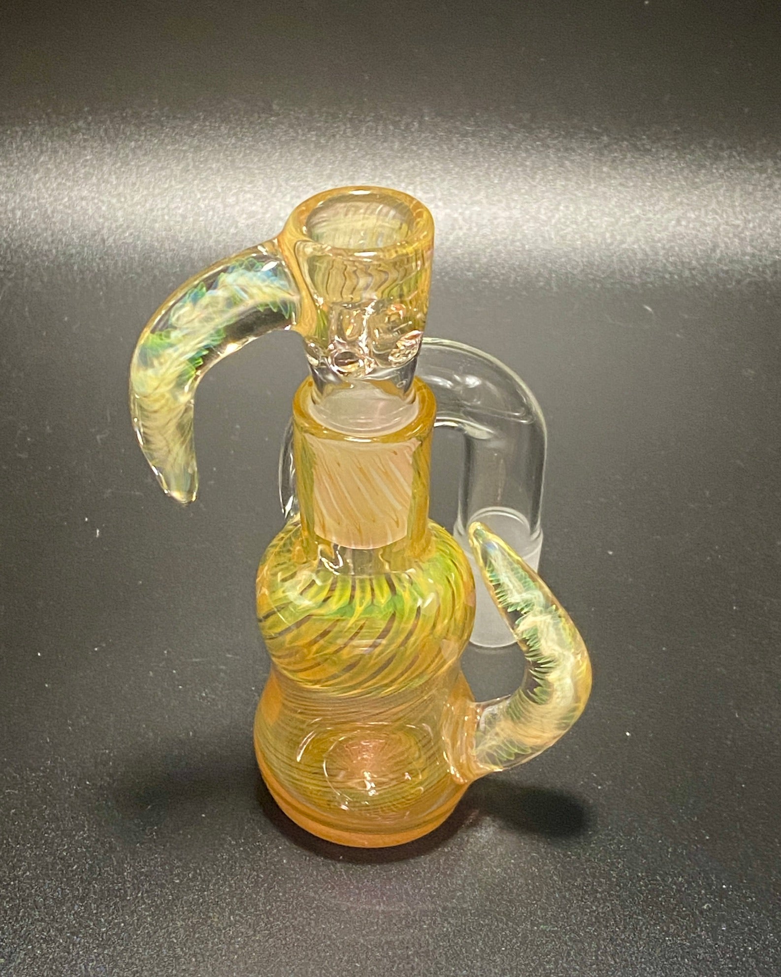 DZ Glass Fumed Wrap N Rake Dry Ash Catcher Set 18mm - TheSmokeyMcPotz Collection 
