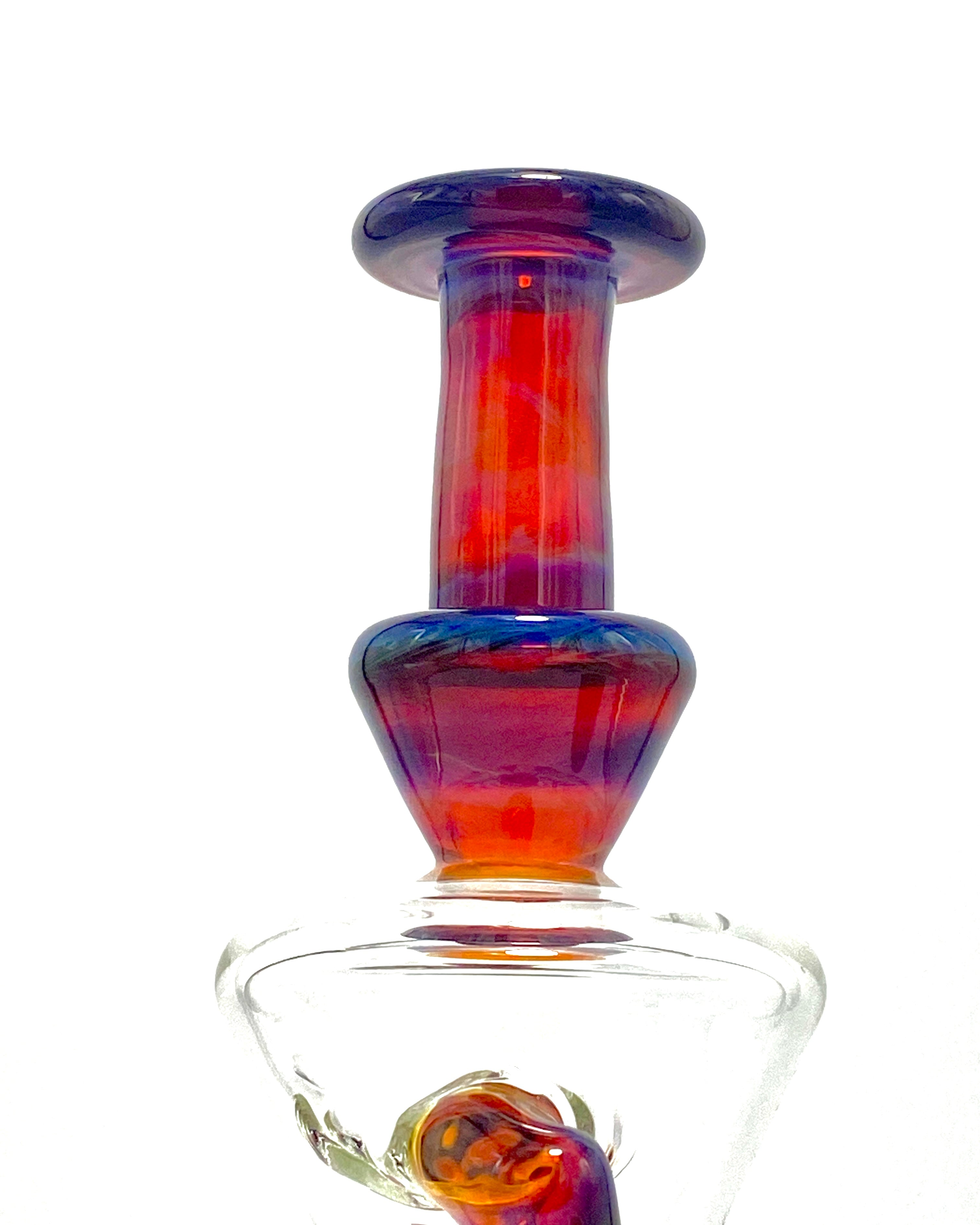 Grassblower Amber Purple Double Uptake Duplex 14mm - TheSmokeyMcPotz Collection 