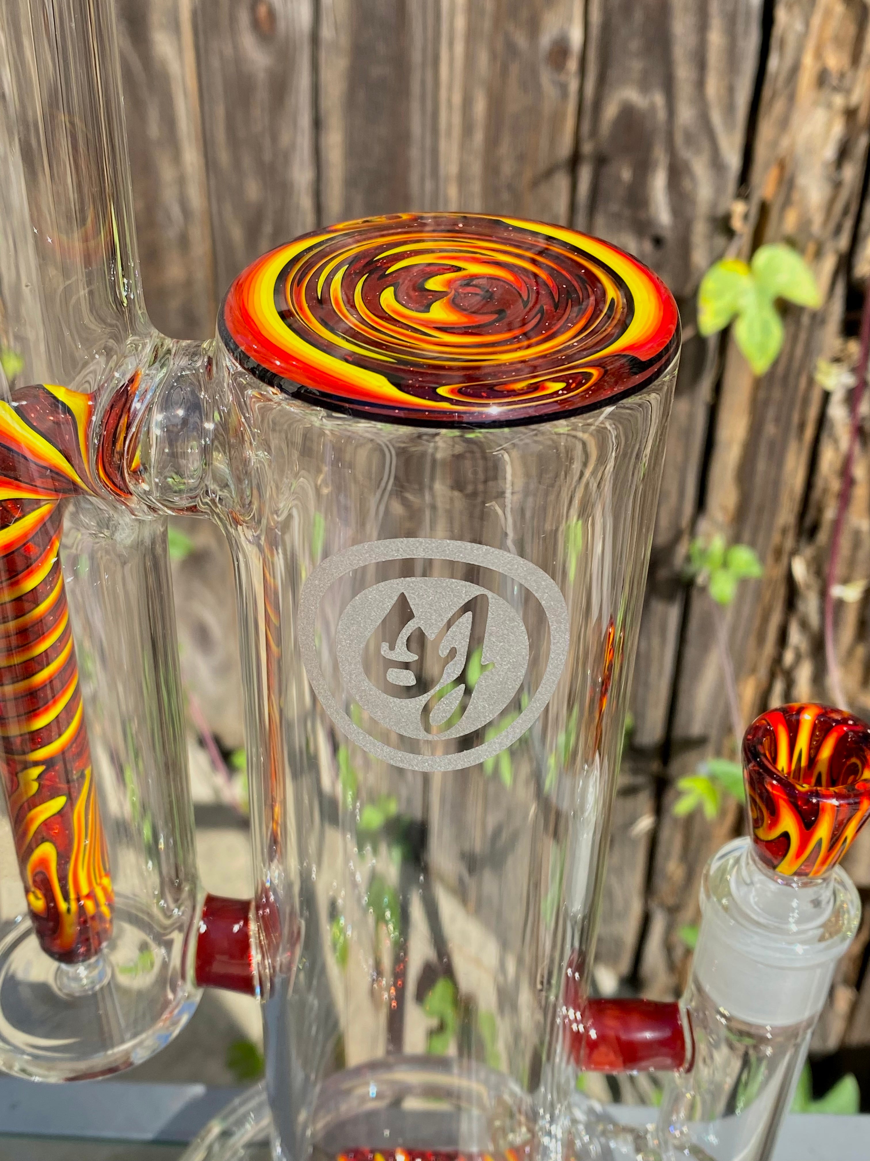 OJ Flame Custom Large Double Bubbler