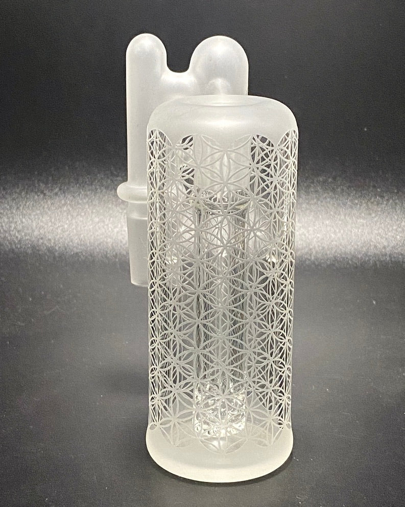 Seed of Life 14mm Sacred-G Ash Catcher - TheSmokeyMcPotz Collection 