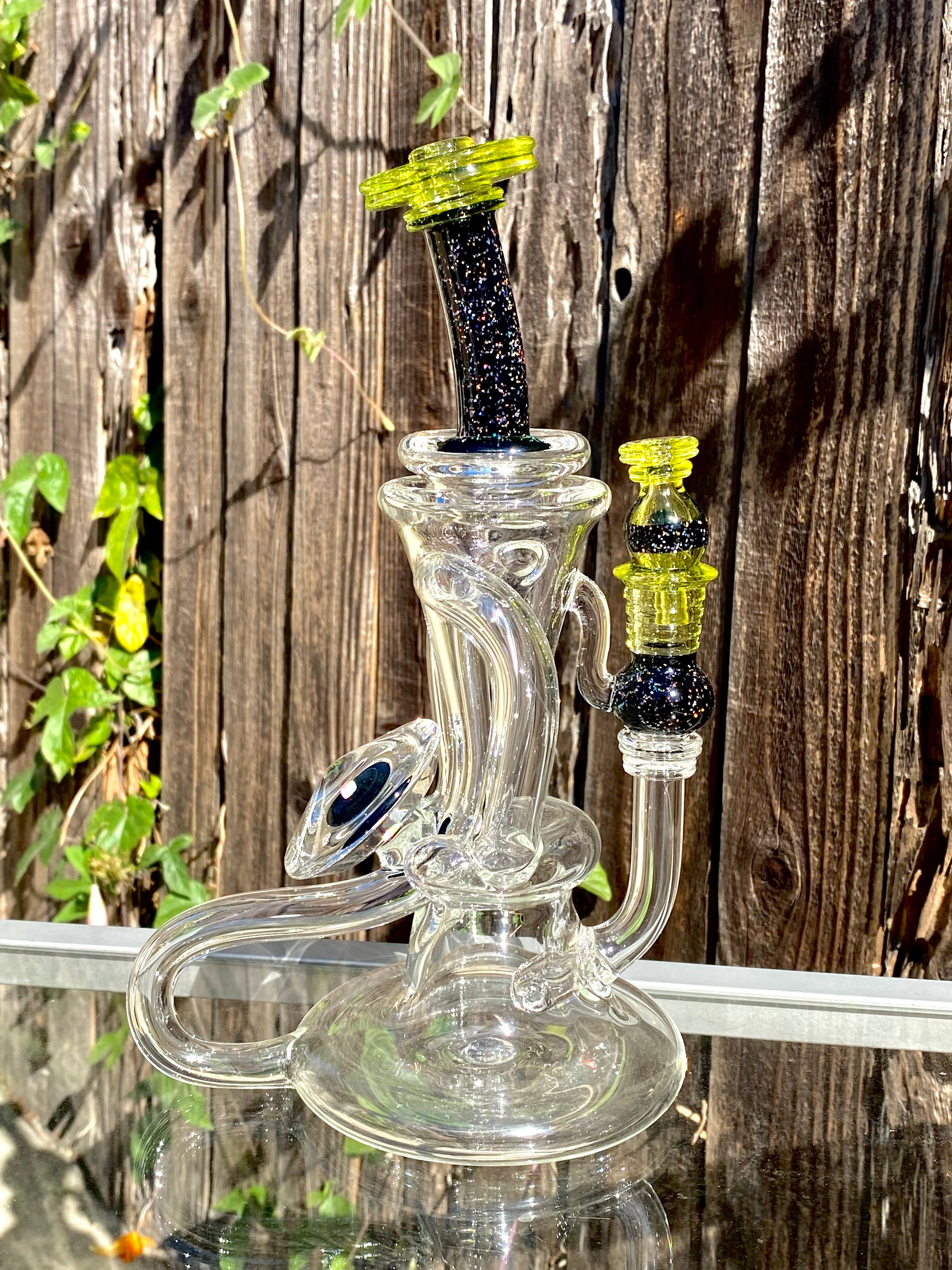 Tons of Fun 14mm Tennis Ball & Crushed Opal Double Uptake Recycler