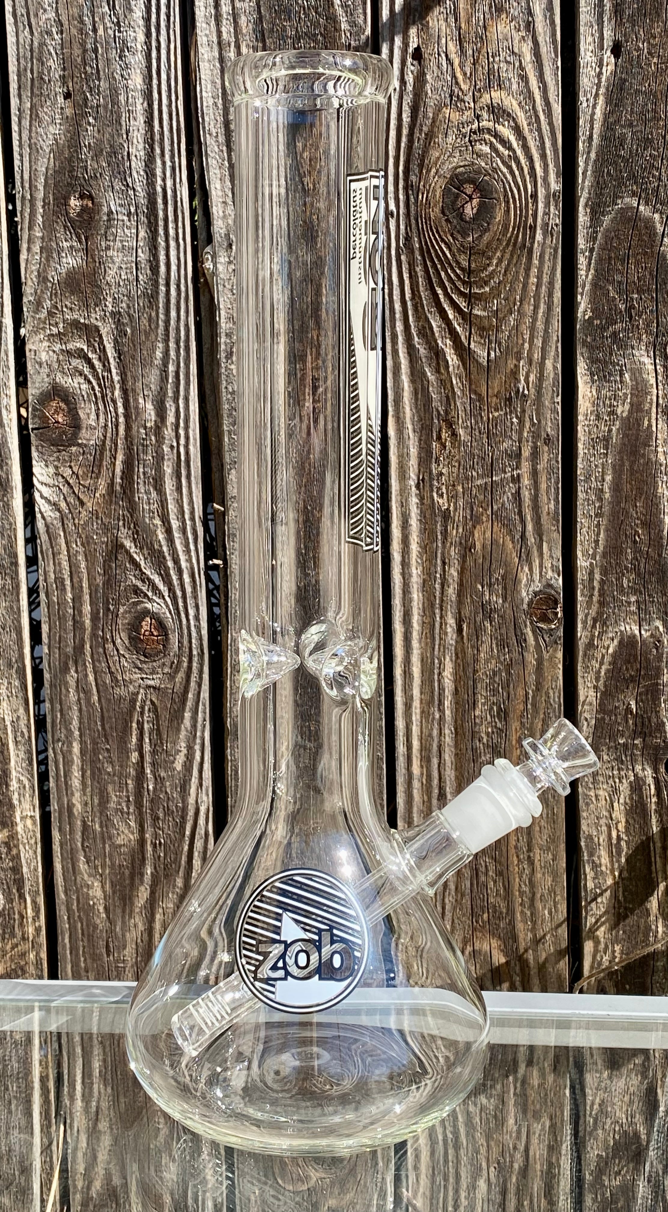 Zob 14 inch OG Beaker Black & White Label