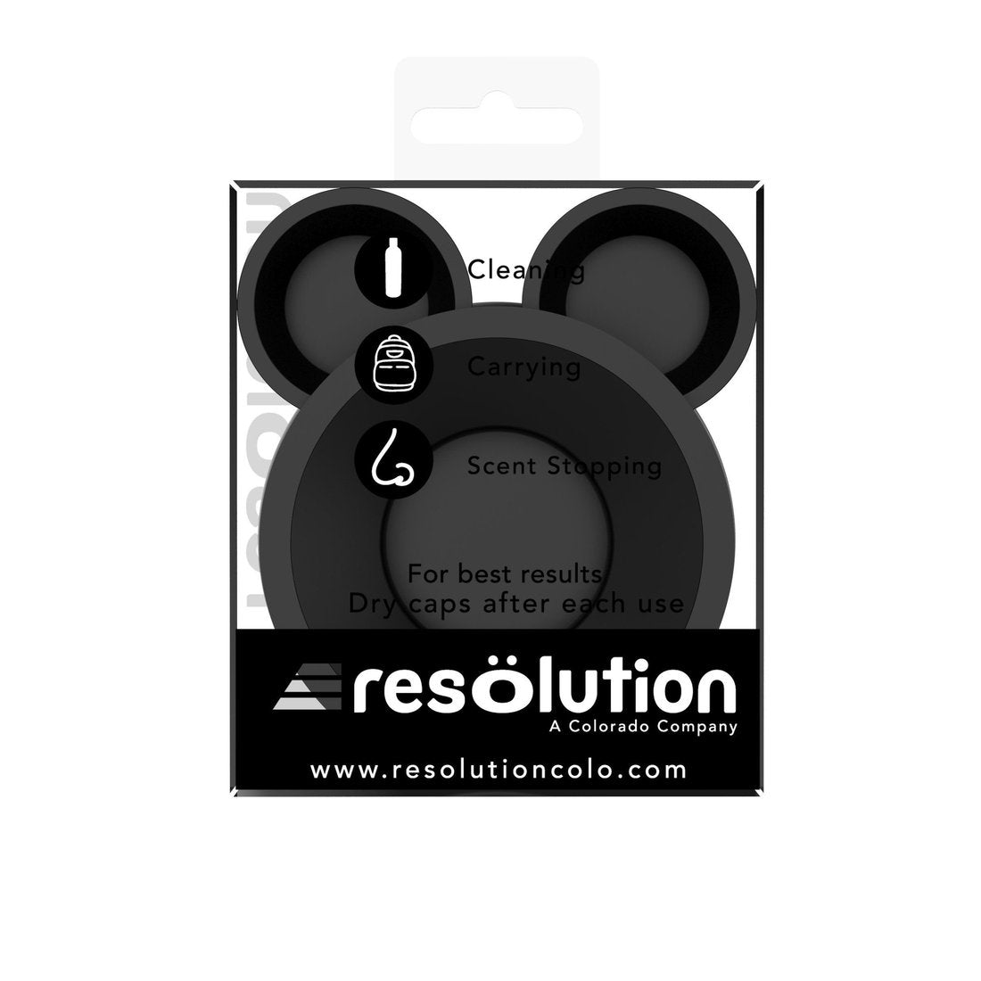 Resolution Res Caps for Bong Cleaning - Black - TheSmokeyMcPotz Collection 