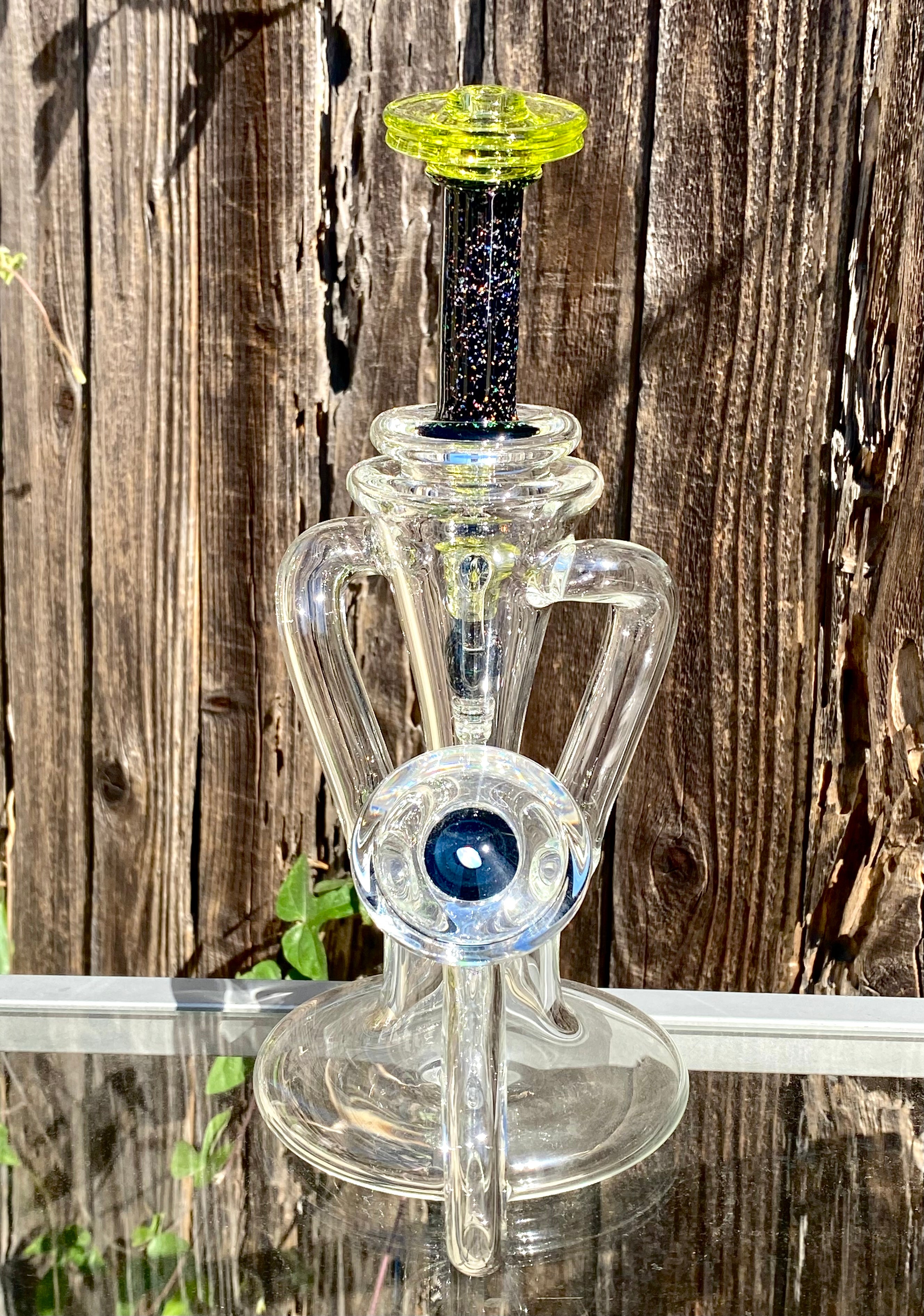 Tons of Fun 14mm Tennis Ball & Crushed Opal Double Uptake Recycler