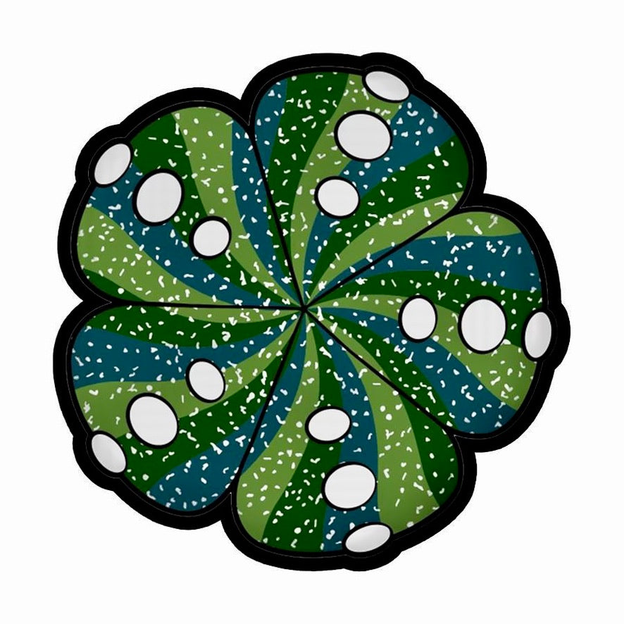 Darby Holm 8" cactus w/ screen print  (*UV & GLOW IN THE DARK) - TheSmokeyMcPotz Collection 
